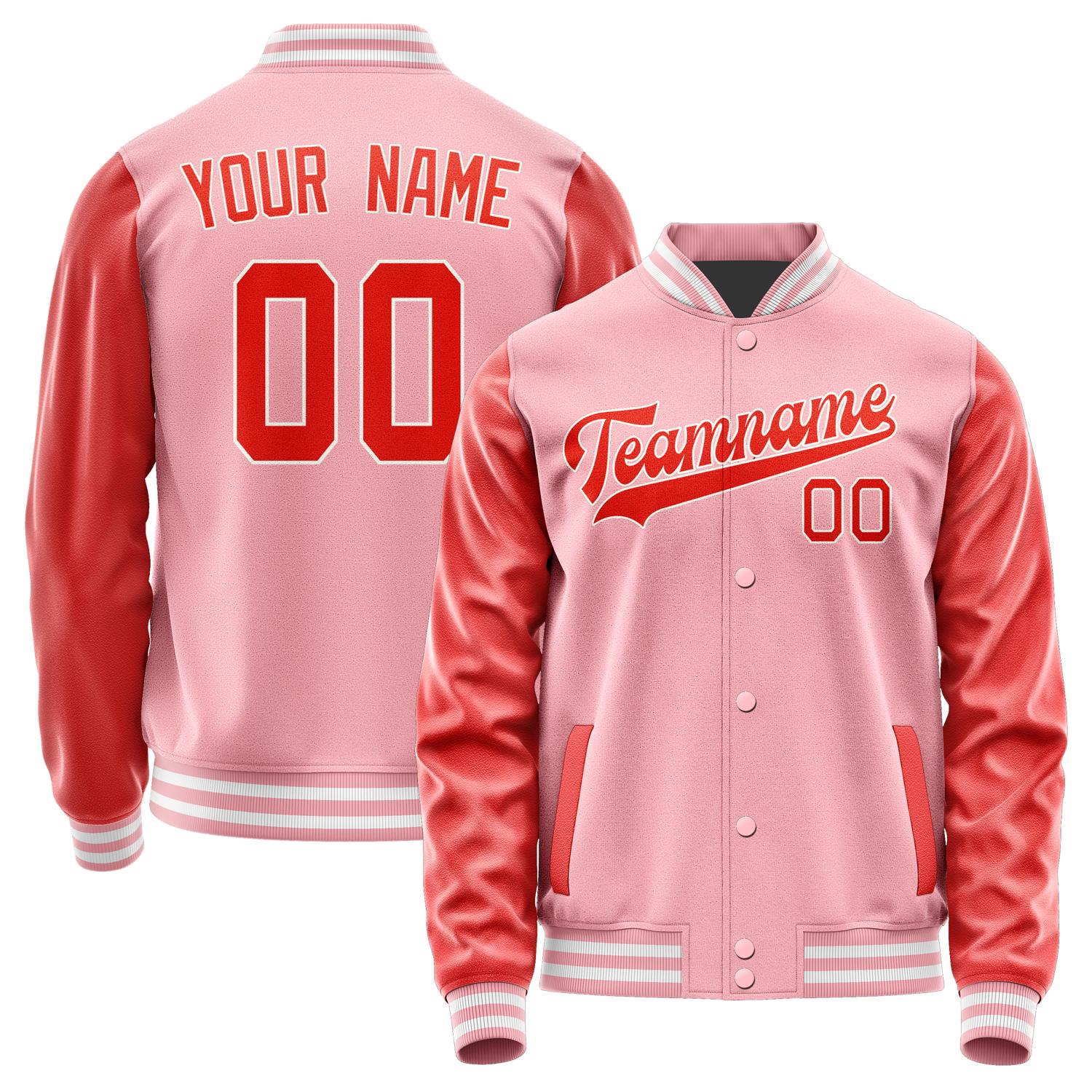 Maßgeschneidertes Rosa Orangerot Jacke JA2121122118B31812