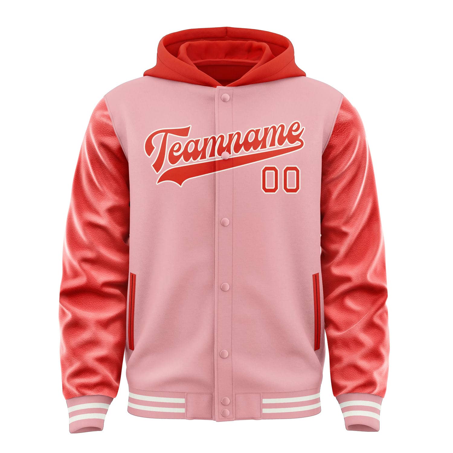 Maßgeschneidertes Rosa Orangerot Jacke