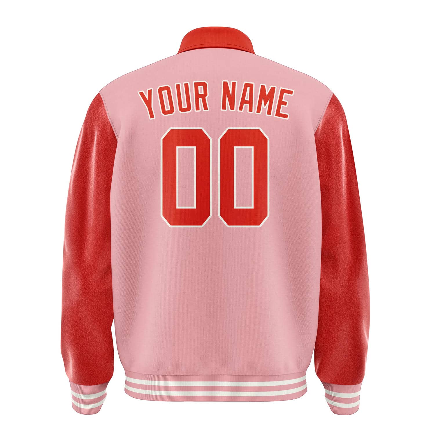 Maßgeschneidertes Rosa Orangerot Jacke