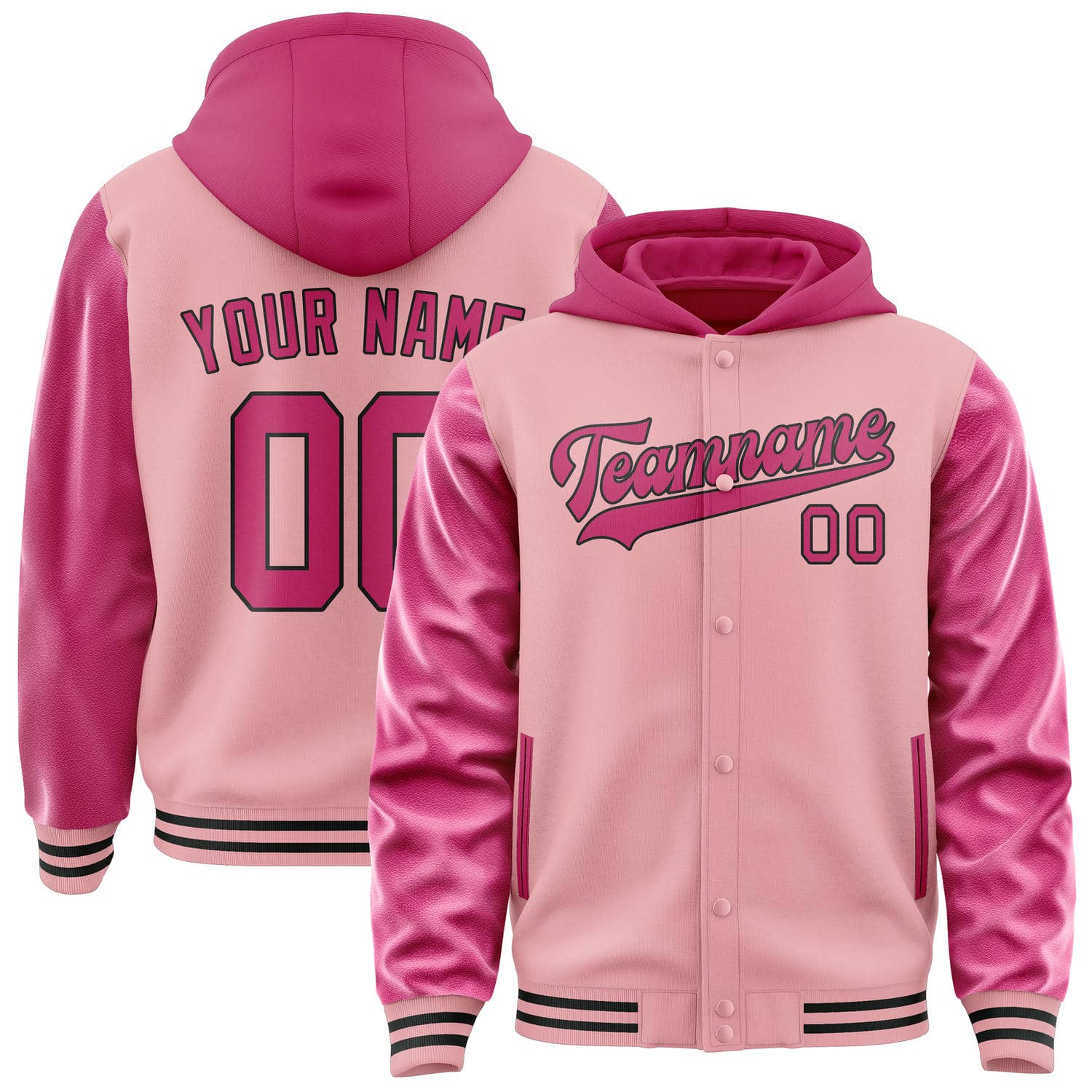 Maßgeschneidertes Rosa Rosarot Jacke JA212113211717131317