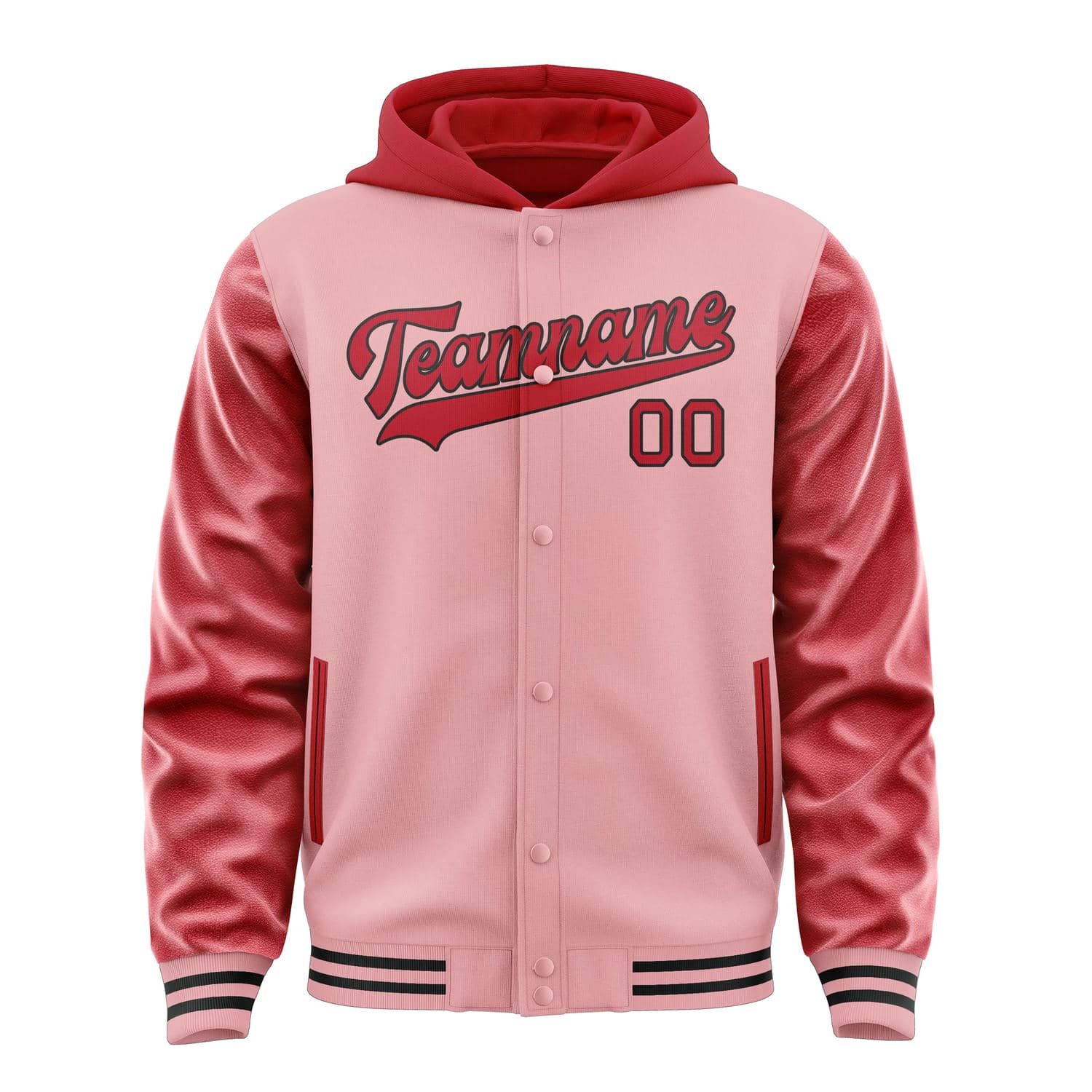 Maßgeschneidertes Rosa Rot Jacke