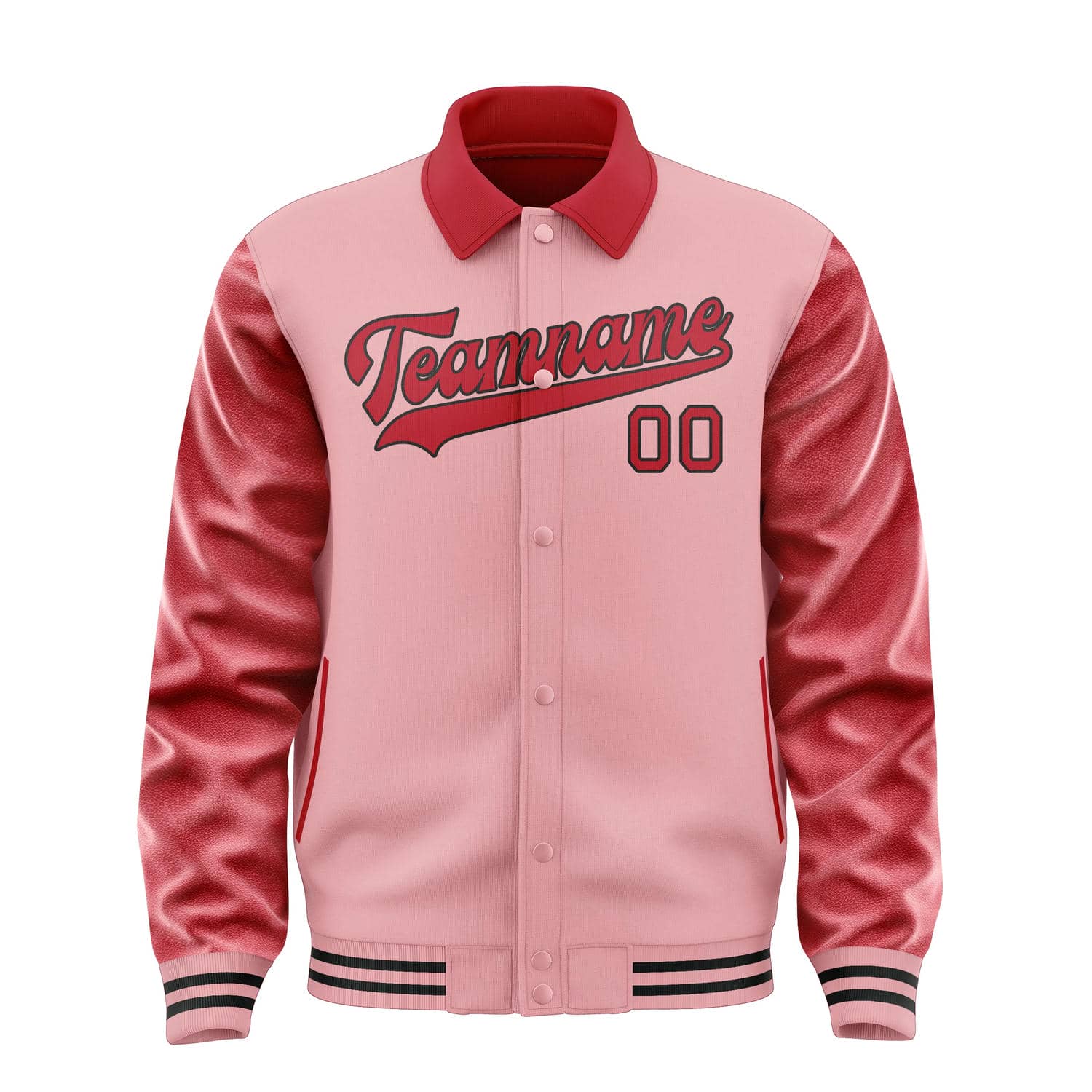 Maßgeschneidertes Rosa Rot Jacke