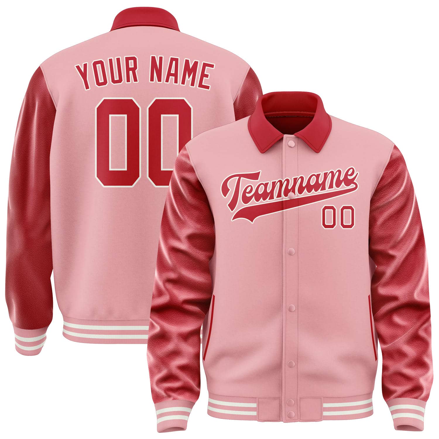 Maßgeschneidertes Rosa Rot Jacke