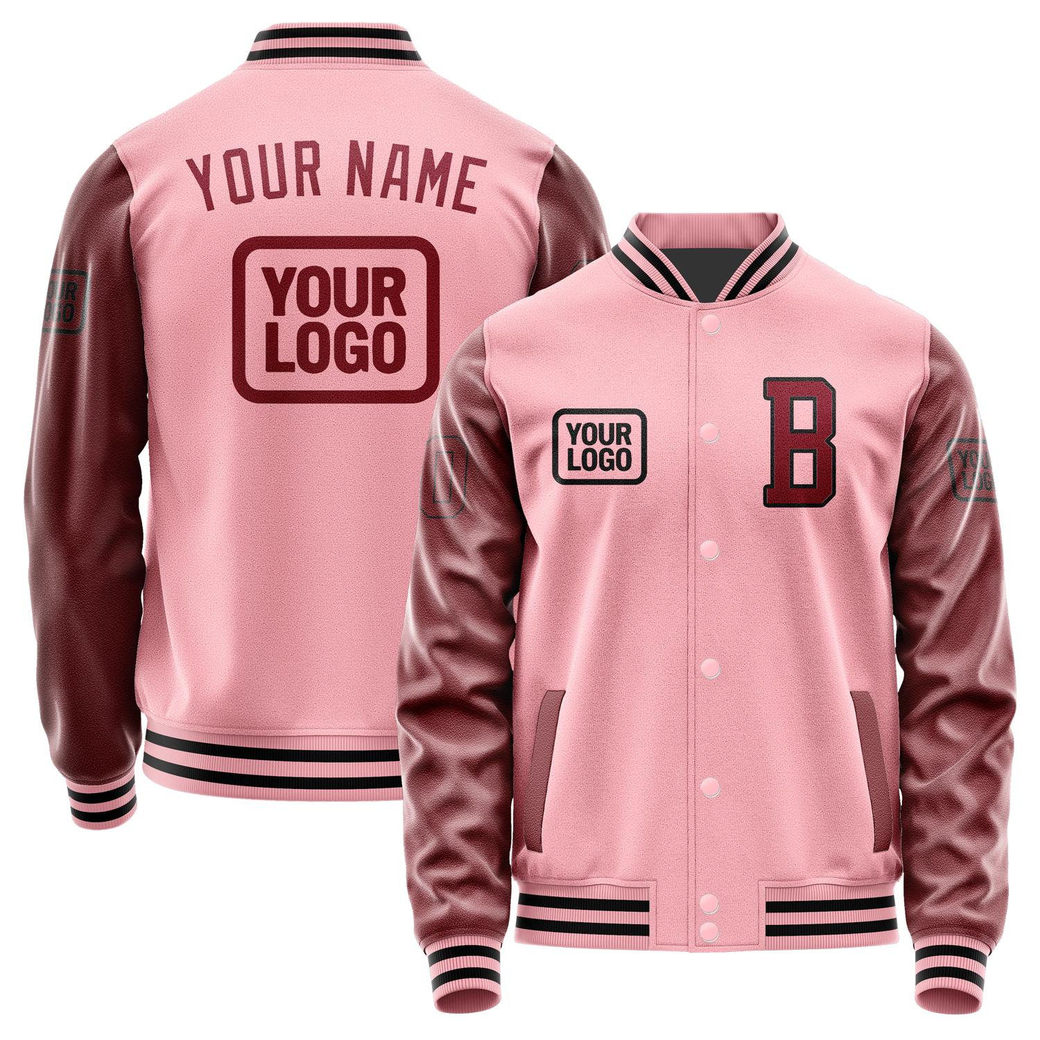 Maßgeschneidertes Rosa Karmesinrot Jacke JA212115211717151517