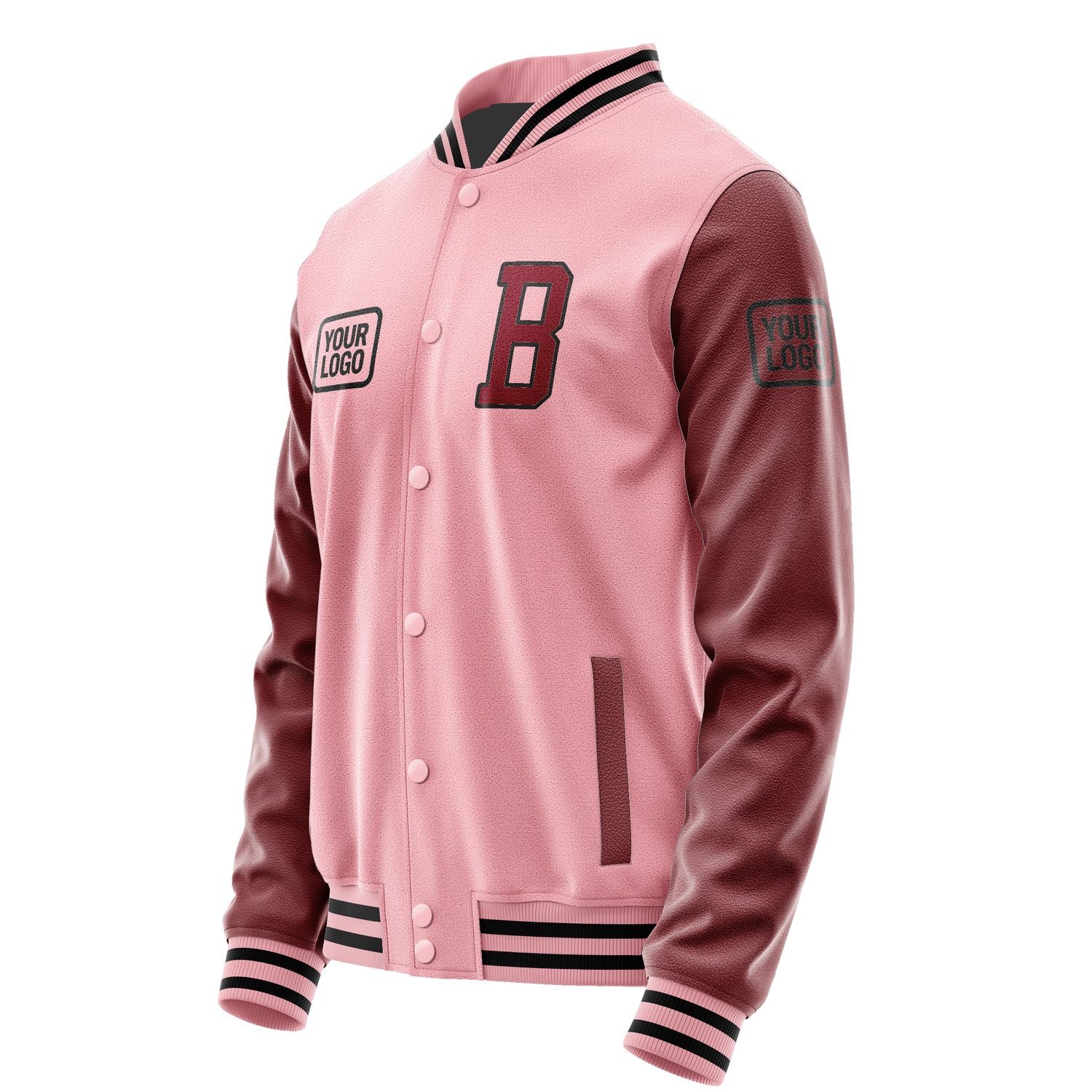 Maßgeschneidertes Rosa Karmesinrot Jacke JA212115211717151517