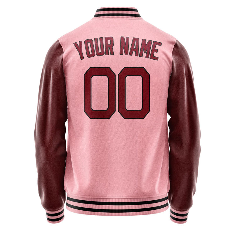 Maßgeschneidertes Rosa Karmesinrot Jacke Ja2121152117B21715