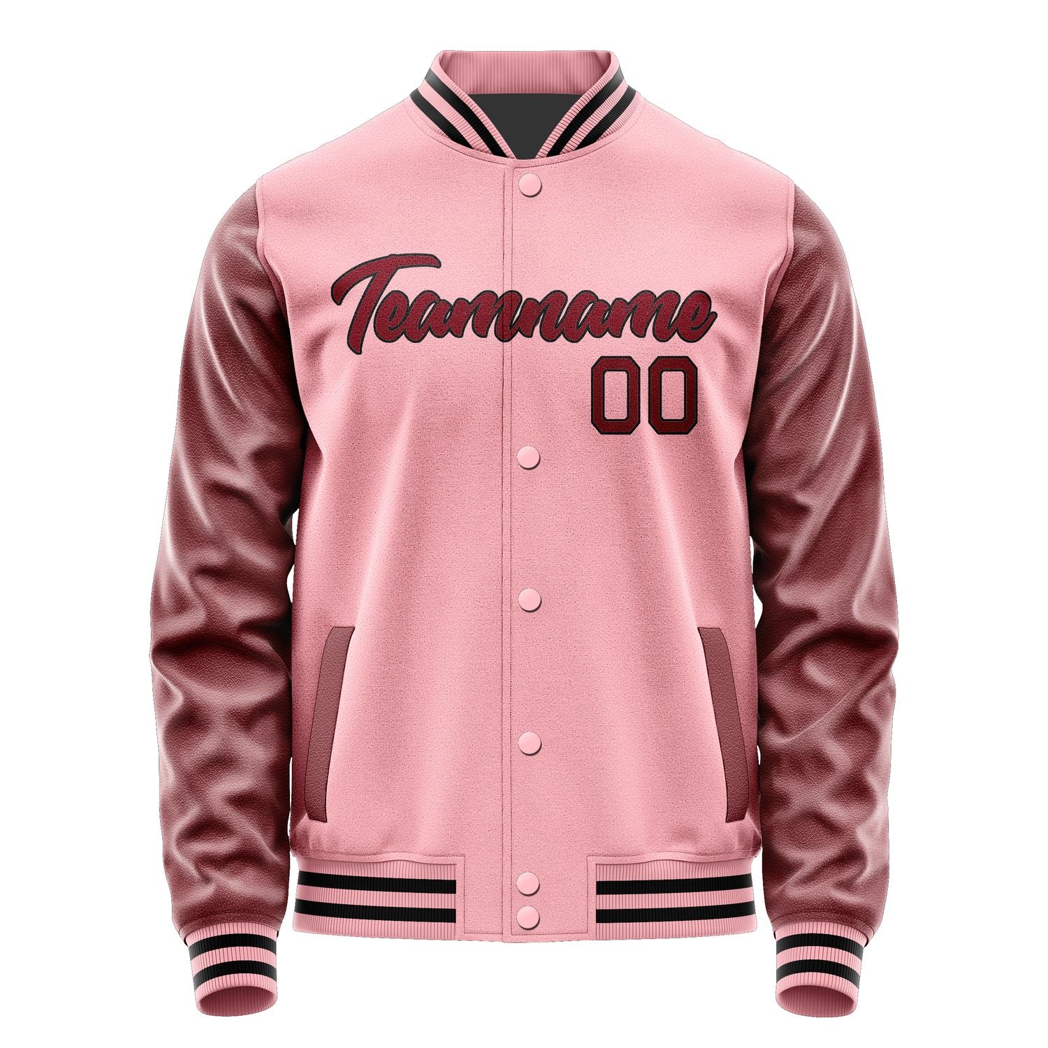 Maßgeschneidertes Rosa Karmesinrot Jacke Ja2121152117B21715