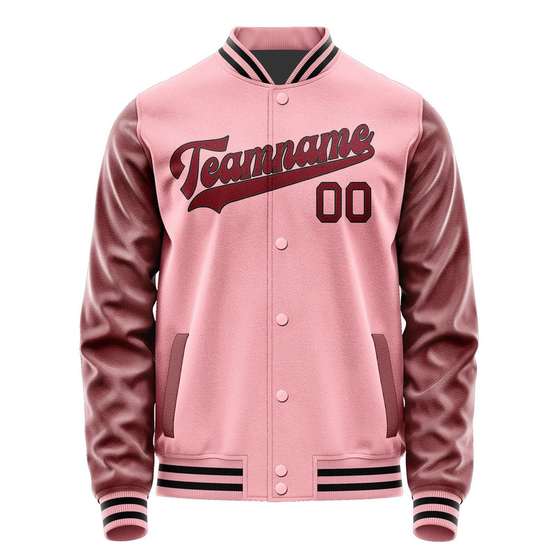Maßgeschneidertes Rosa Karmesinrot Jacke JA2121152117B31715