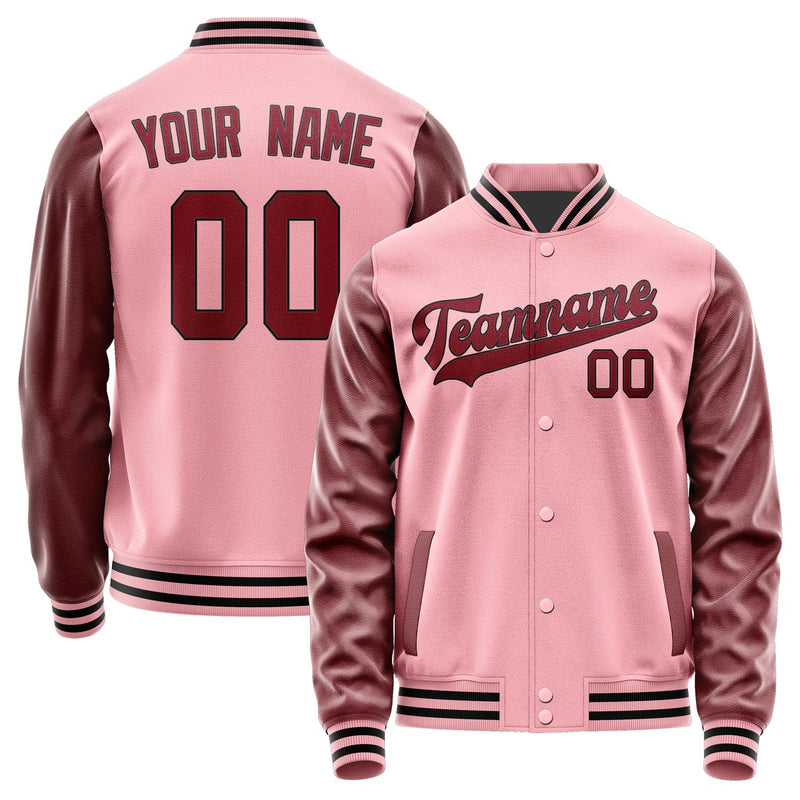 Maßgeschneidertes Rosa Karmesinrot Jacke JA2121152117B31715