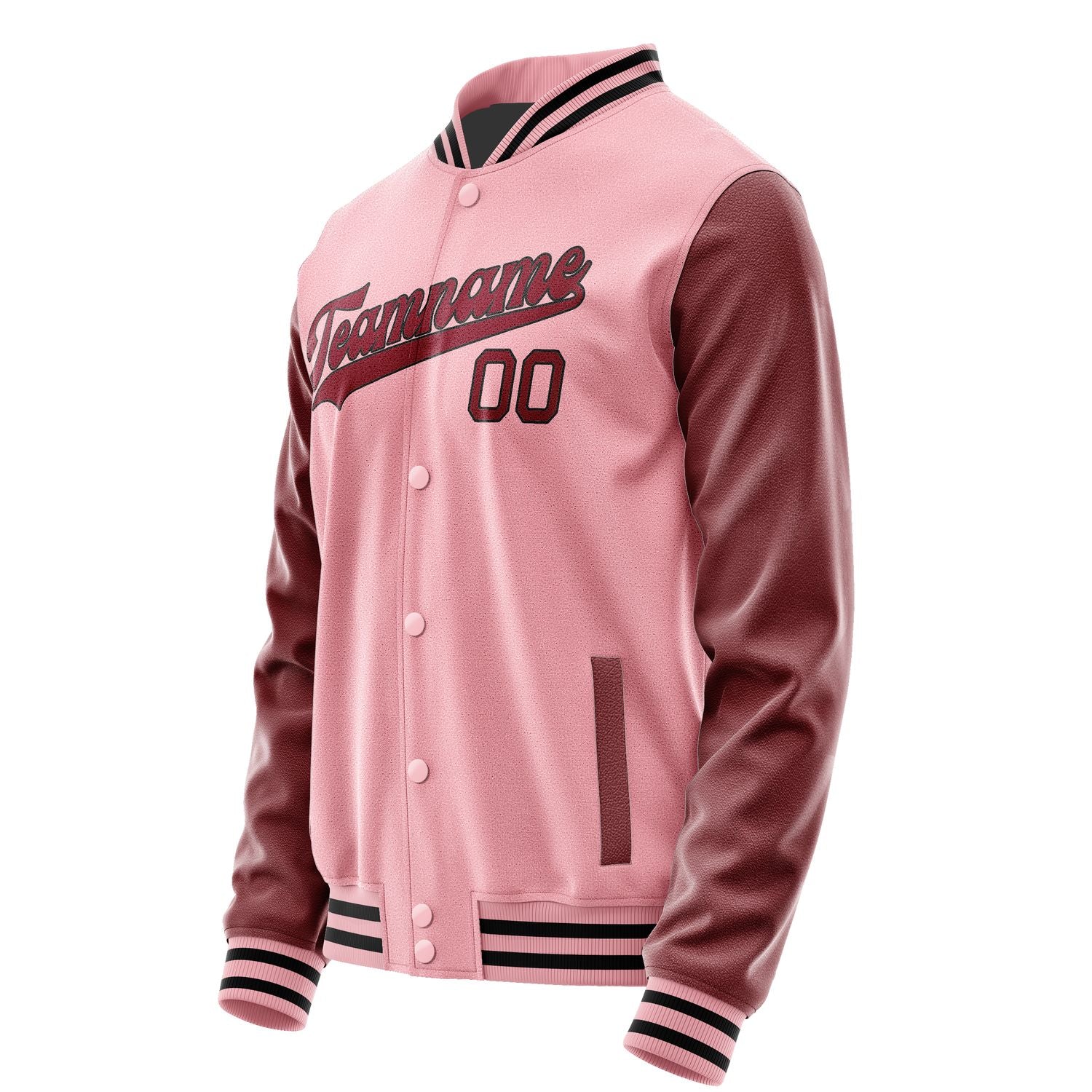 Maßgeschneidertes Rosa Karmesinrot Jacke JA2121152117B31715