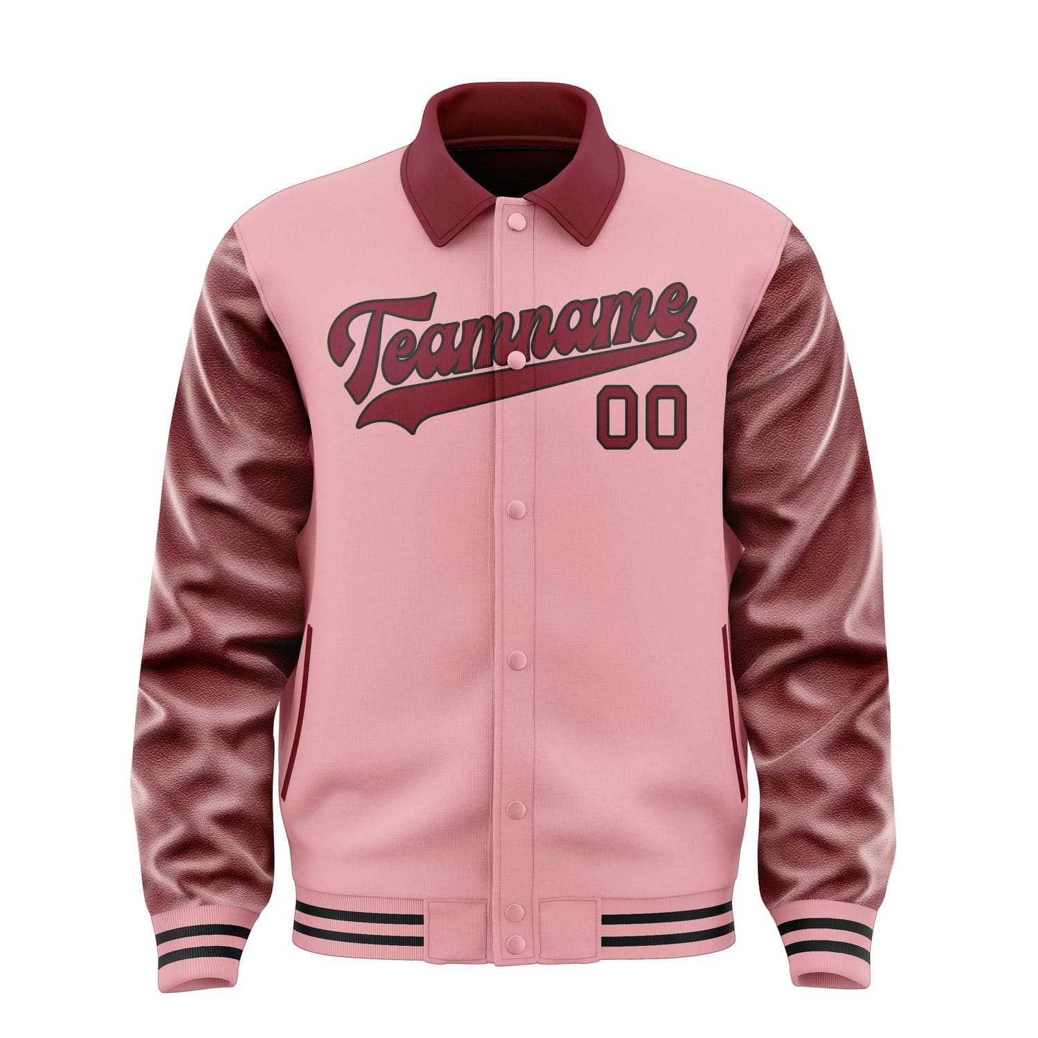 Maßgeschneidertes Rosa Karmesinrot Jacke