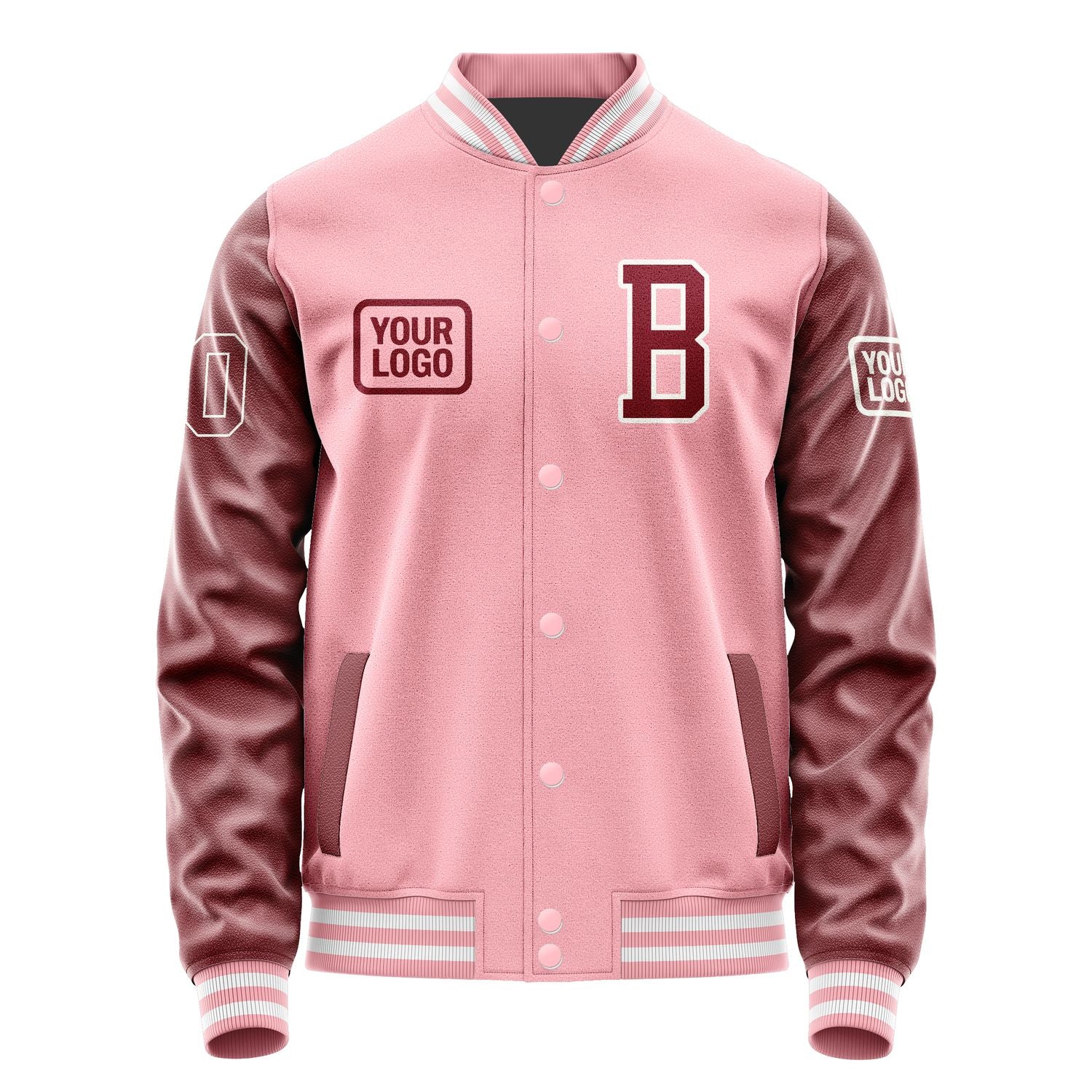 Maßgeschneidertes Rosa Karmesinrot Jacke JA212115211818151518