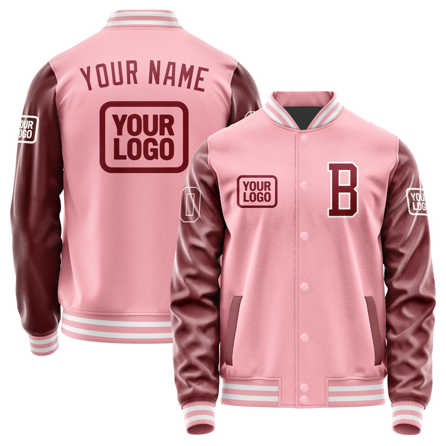 Maßgeschneidertes Rosa Karmesinrot Jacke JA212115211818151518