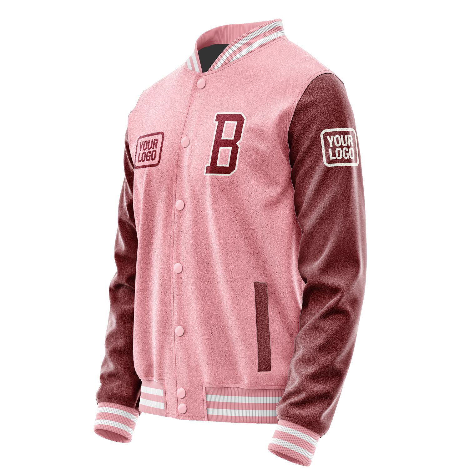 Maßgeschneidertes Rosa Karmesinrot Jacke JA212115211818151518