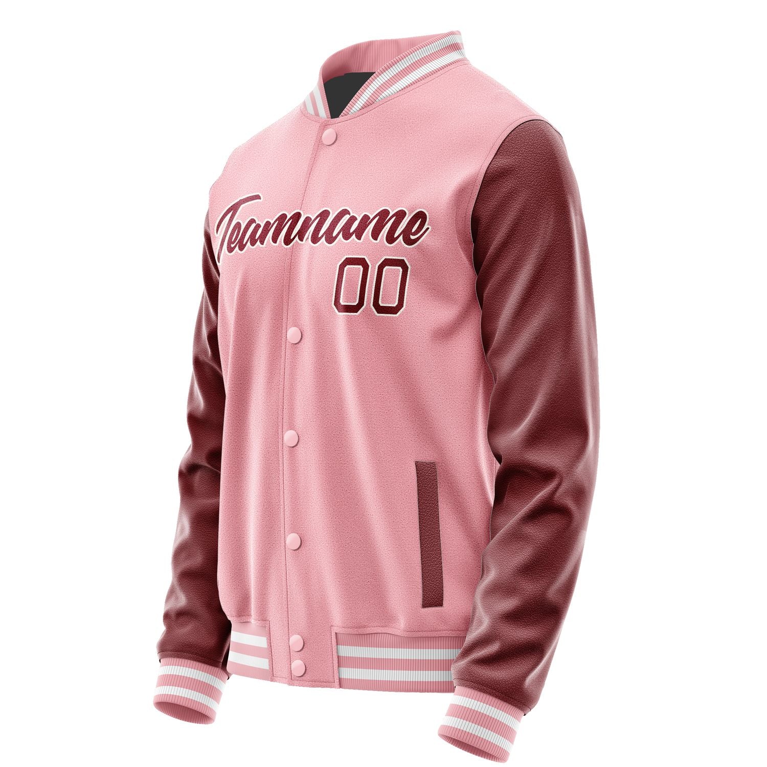 Maßgeschneidertes Rosa Karmesinrot Jacke Ja2121152118B21815