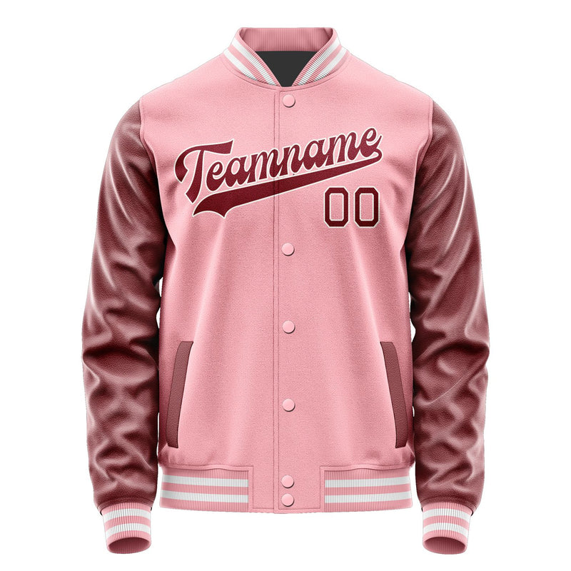 Maßgeschneidertes Rosa Karmesinrot Jacke JA2121152118B31815