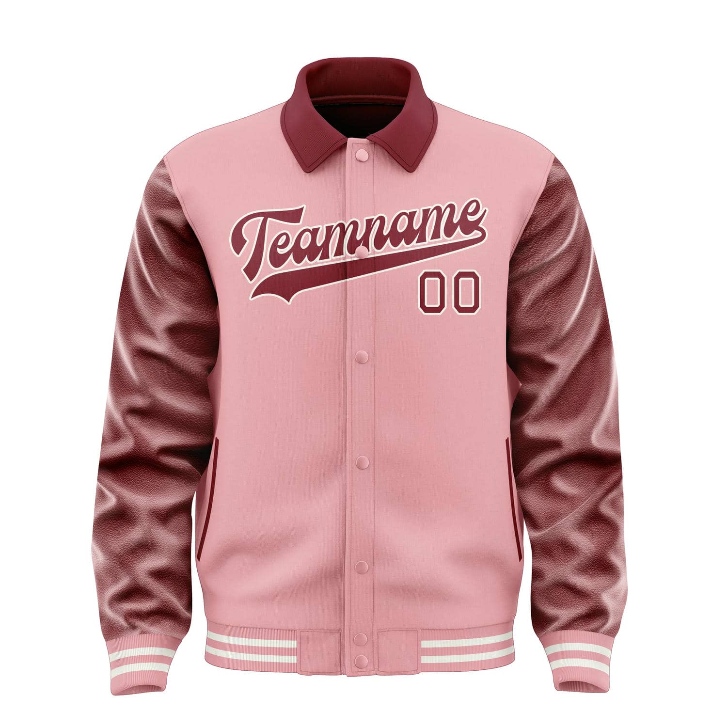 Maßgeschneidertes Rosa Karmesinrot Jacke