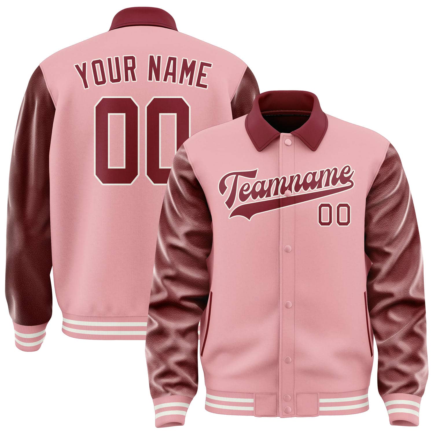 Maßgeschneidertes Rosa Karmesinrot Jacke JA212115211818151518
