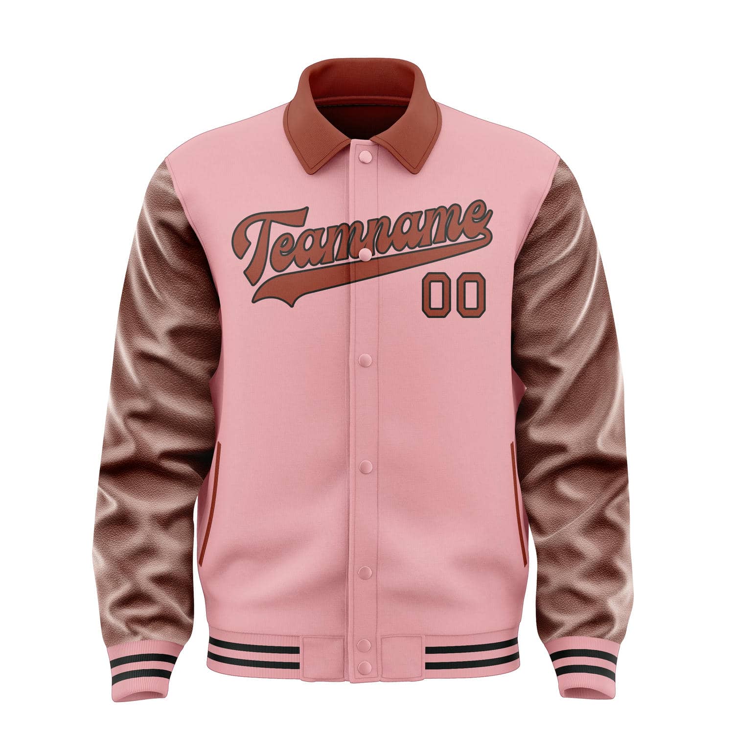 Maßgeschneidertes Rosa Korallenrot Jacke