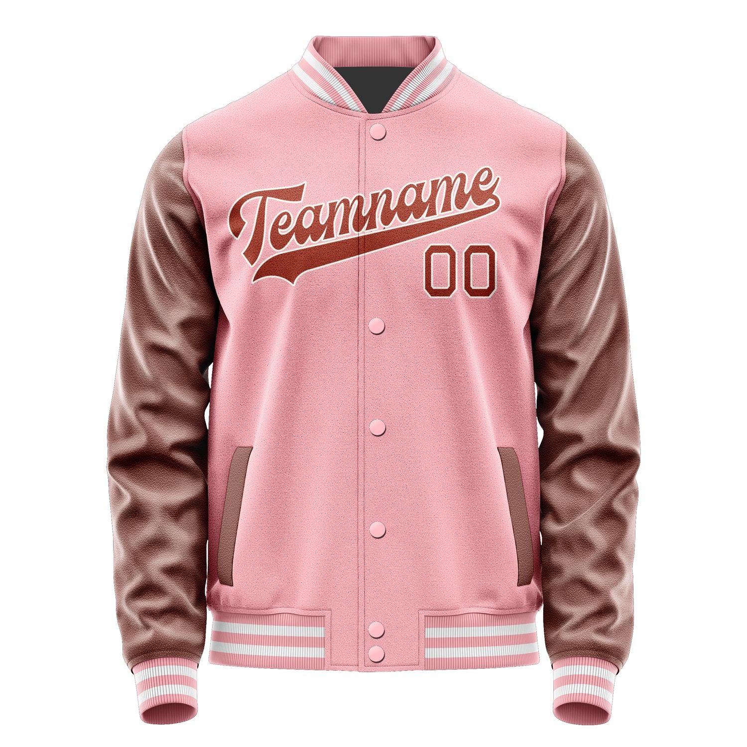 Maßgeschneidertes Rosa Korallenrot Jacke JA2121162118B31816
