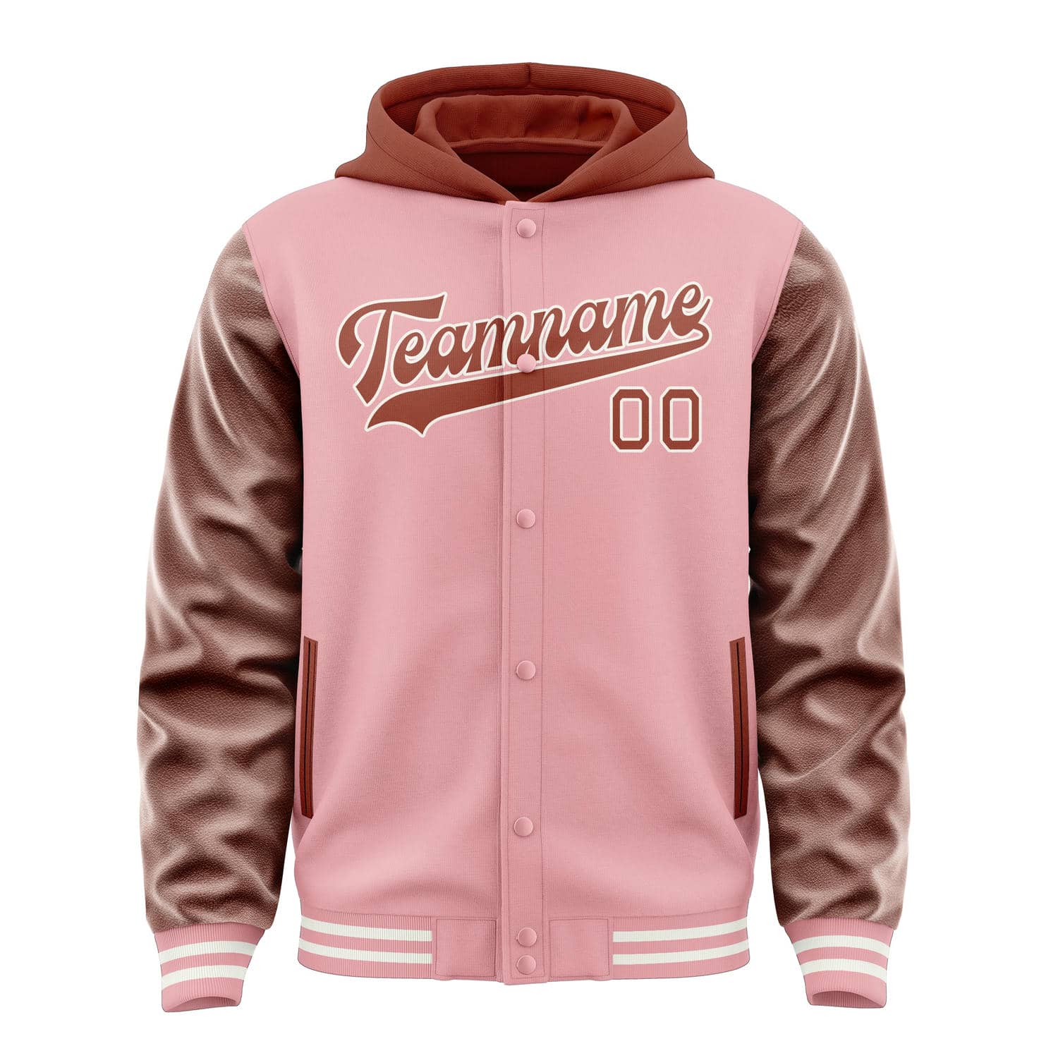 Maßgeschneidertes Rosa Korallenrot Jacke