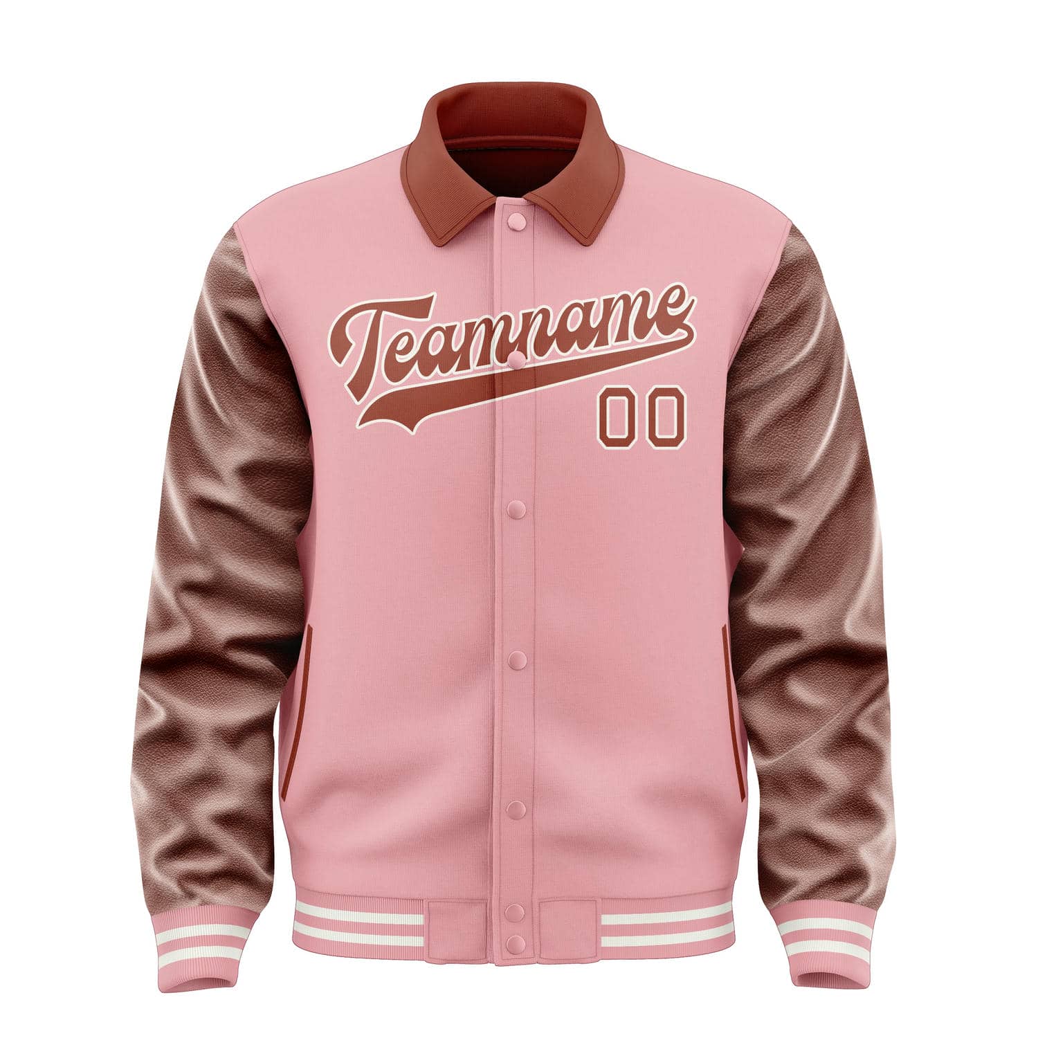 Maßgeschneidertes Rosa Korallenrot Jacke