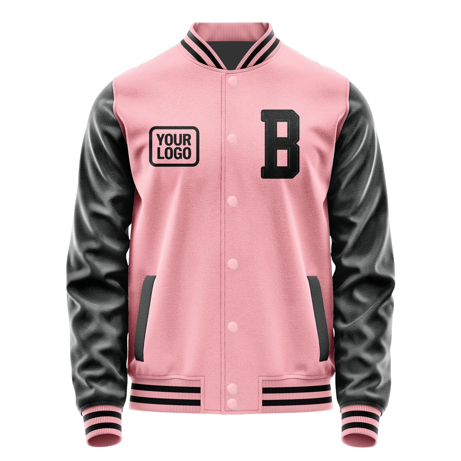 Maßgeschneidertes Rosa Schwarz Jacke JA212117211717171717