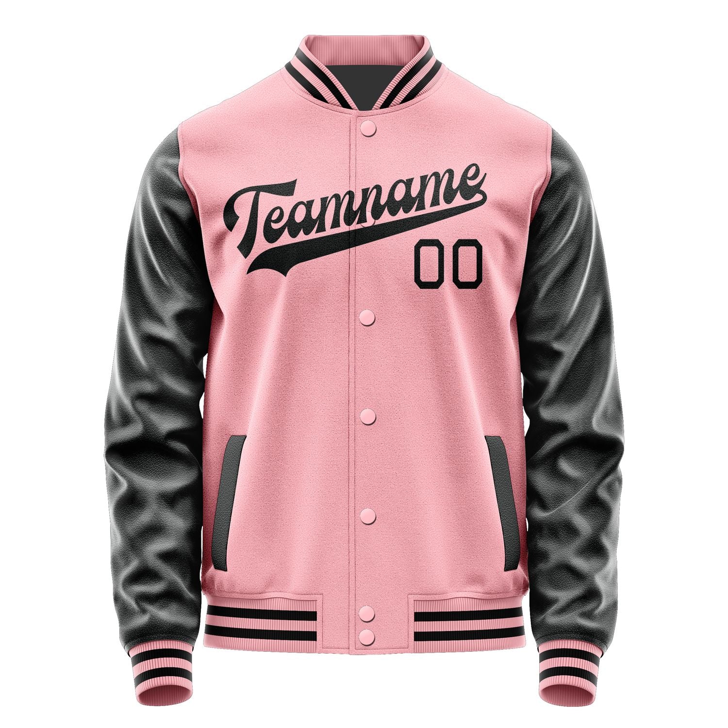 Maßgeschneidertes Rosa Schwarz Jacke JA2121172117B31717