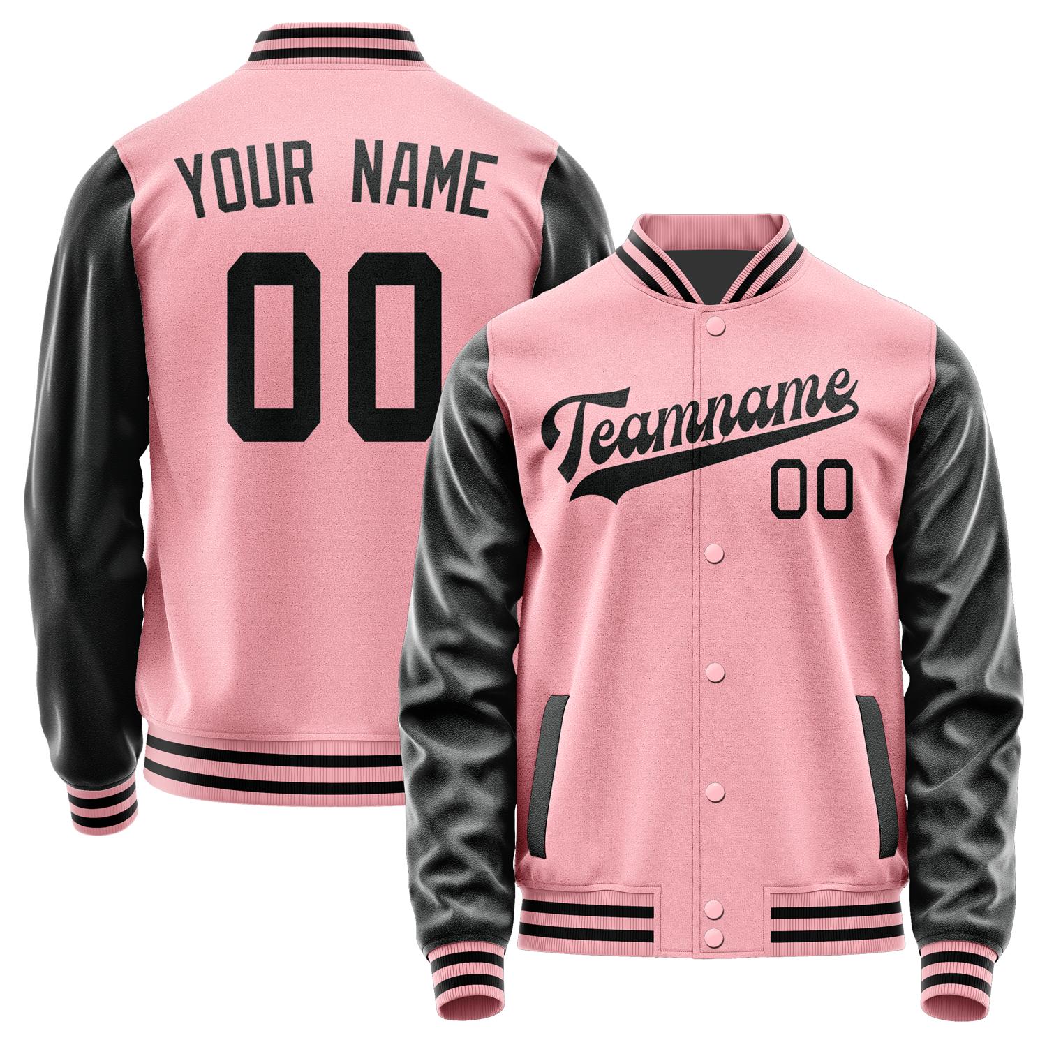 Maßgeschneidertes Rosa Schwarz Jacke JA2121172117B31717