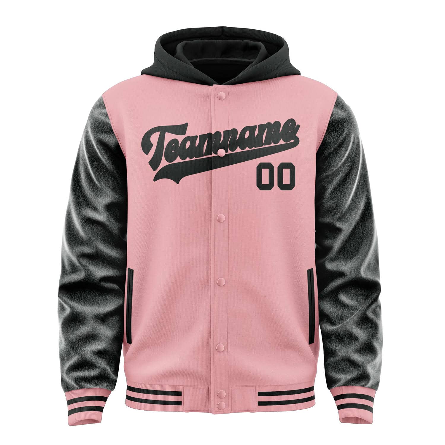 Maßgeschneidertes Rosa Schwarz Jacke