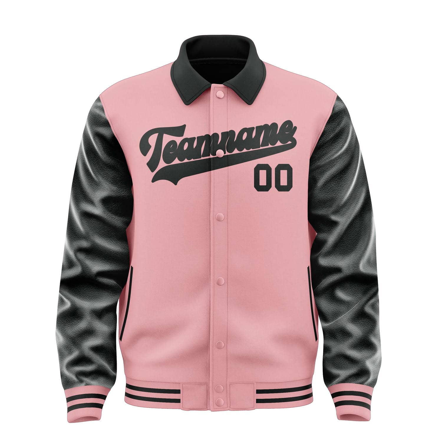 Maßgeschneidertes Rosa Schwarz Jacke