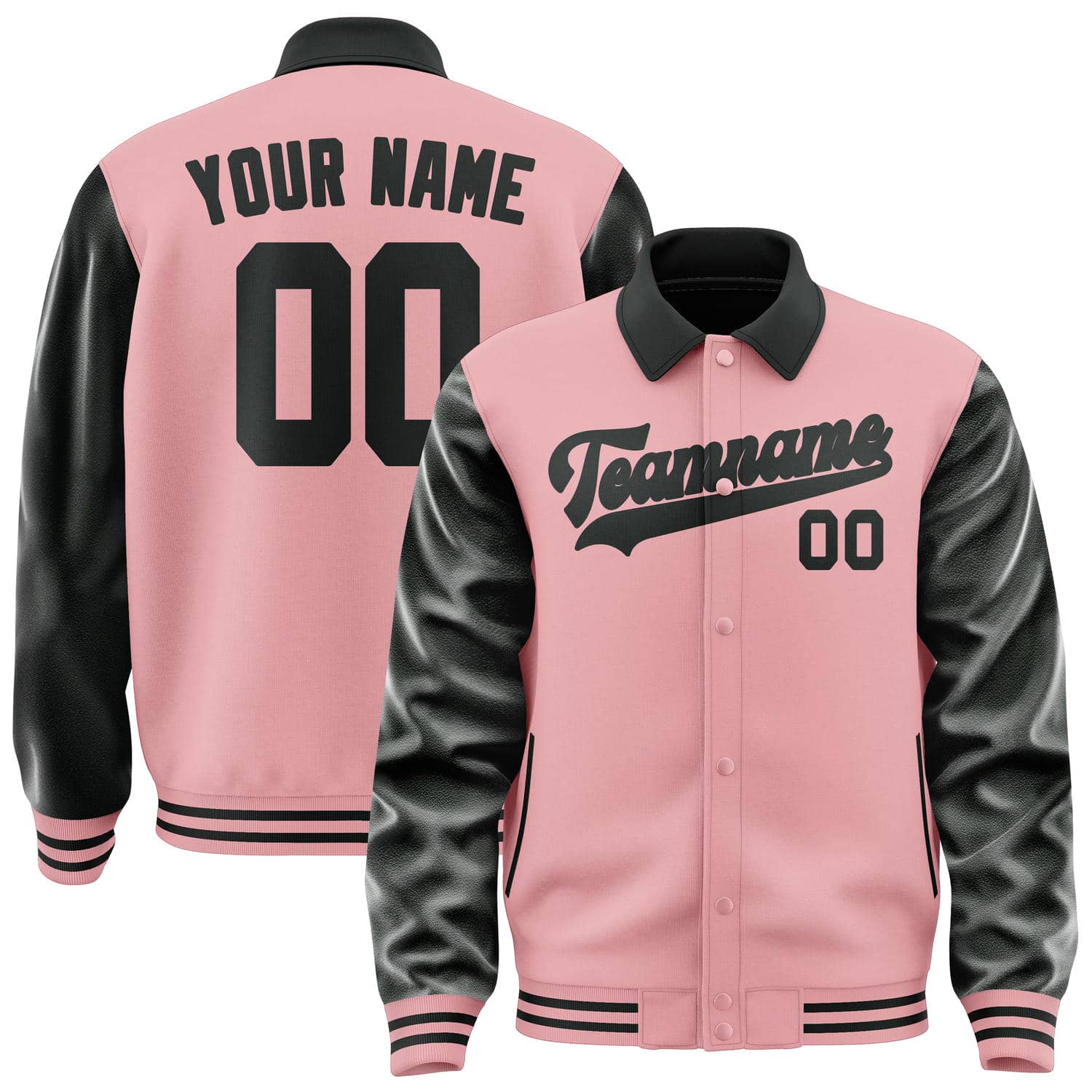 Maßgeschneidertes Rosa Schwarz Jacke JA212117211717171717