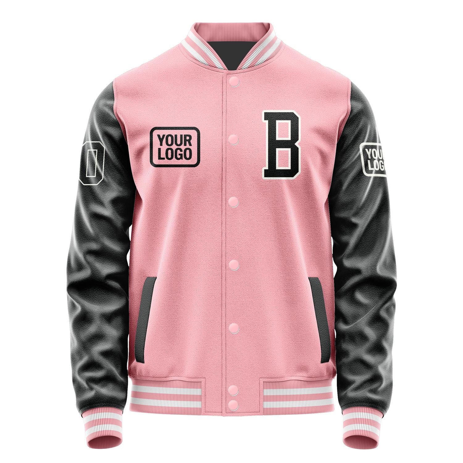 Maßgeschneidertes Rosa Schwarz Jacke JA212117211818171718