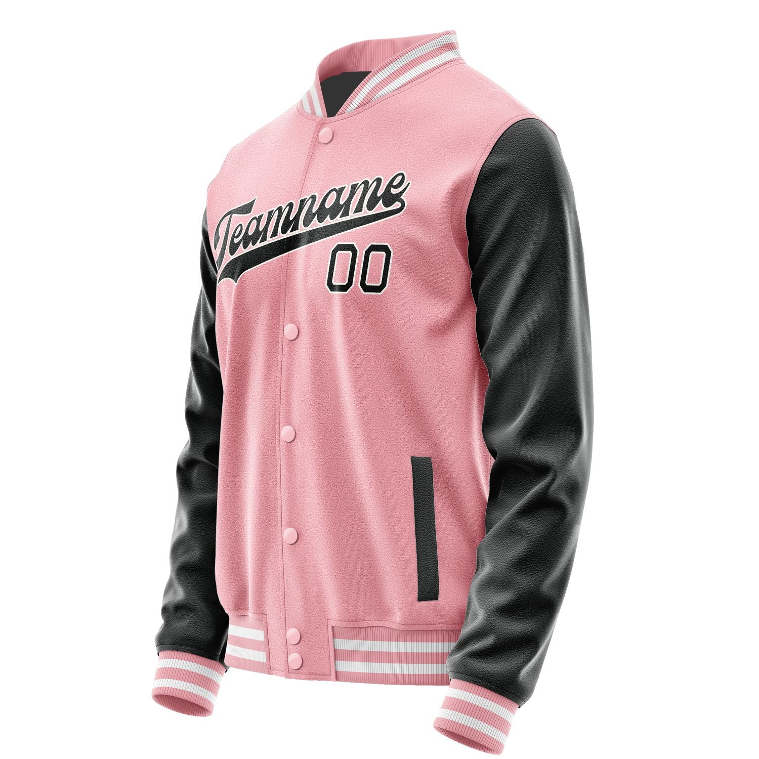 Maßgeschneidertes Rosa Schwarz Jacke JA2121172118B31817