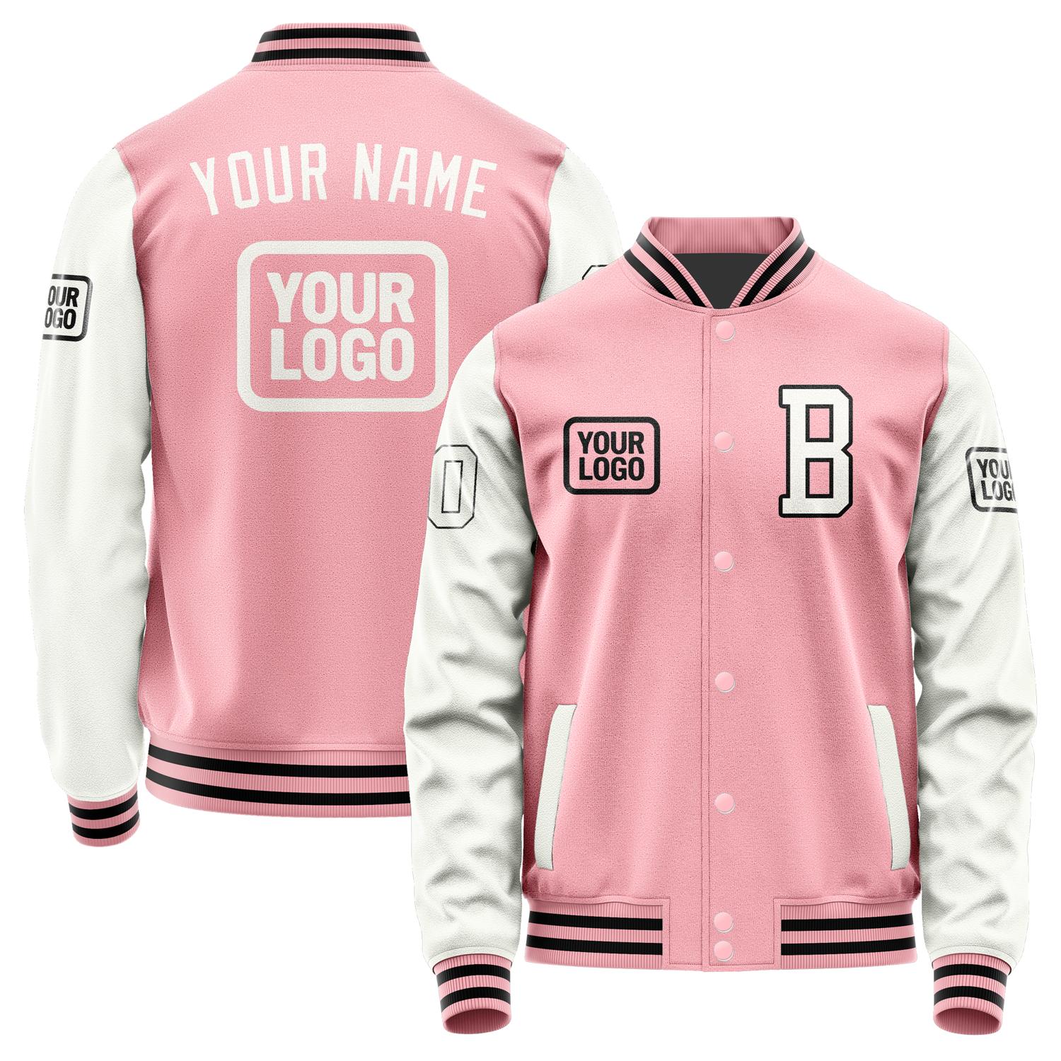 Maßgeschneidertes Rosa Weiß Jacke JA212118211717181817