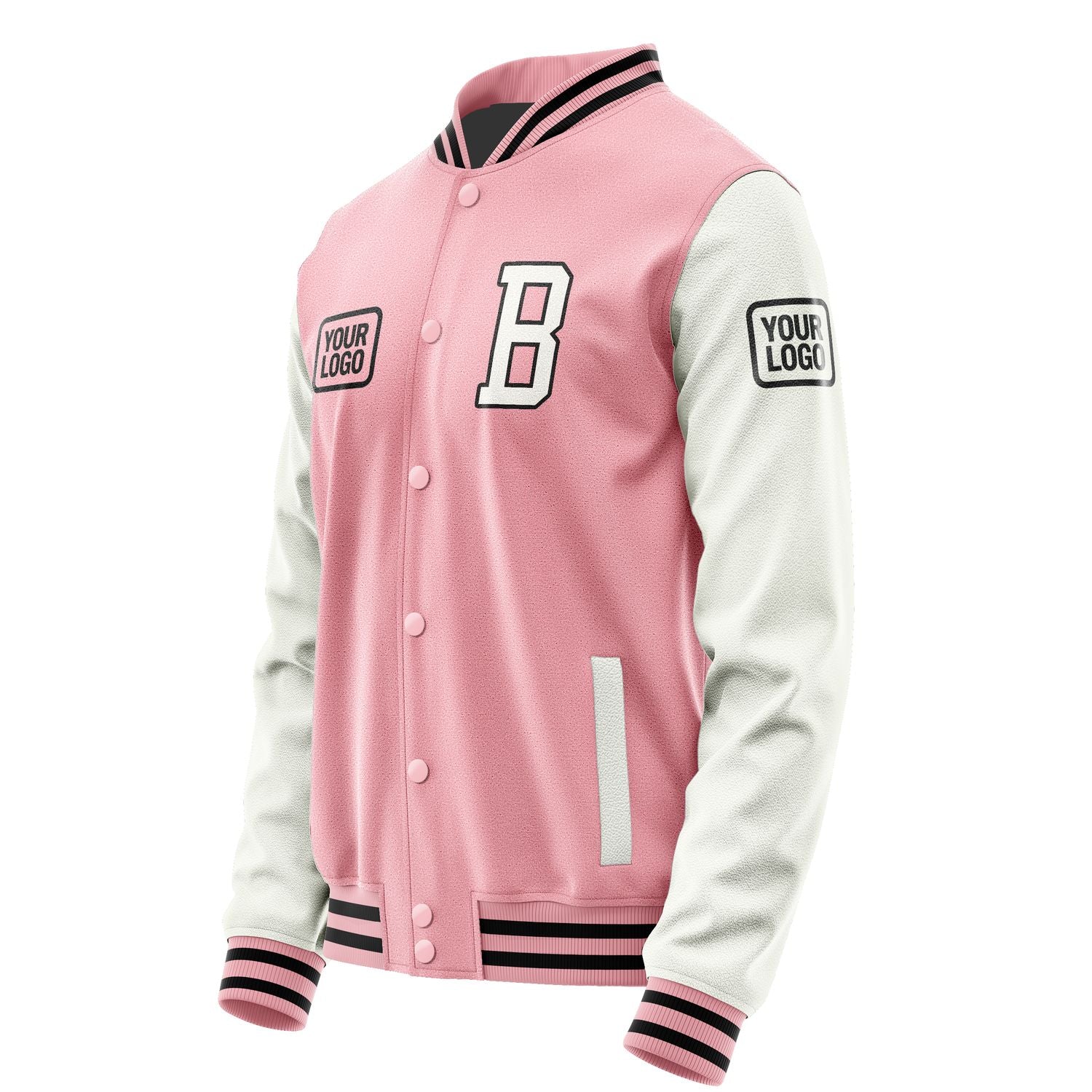 Maßgeschneidertes Rosa Weiß Jacke JA212118211717181817