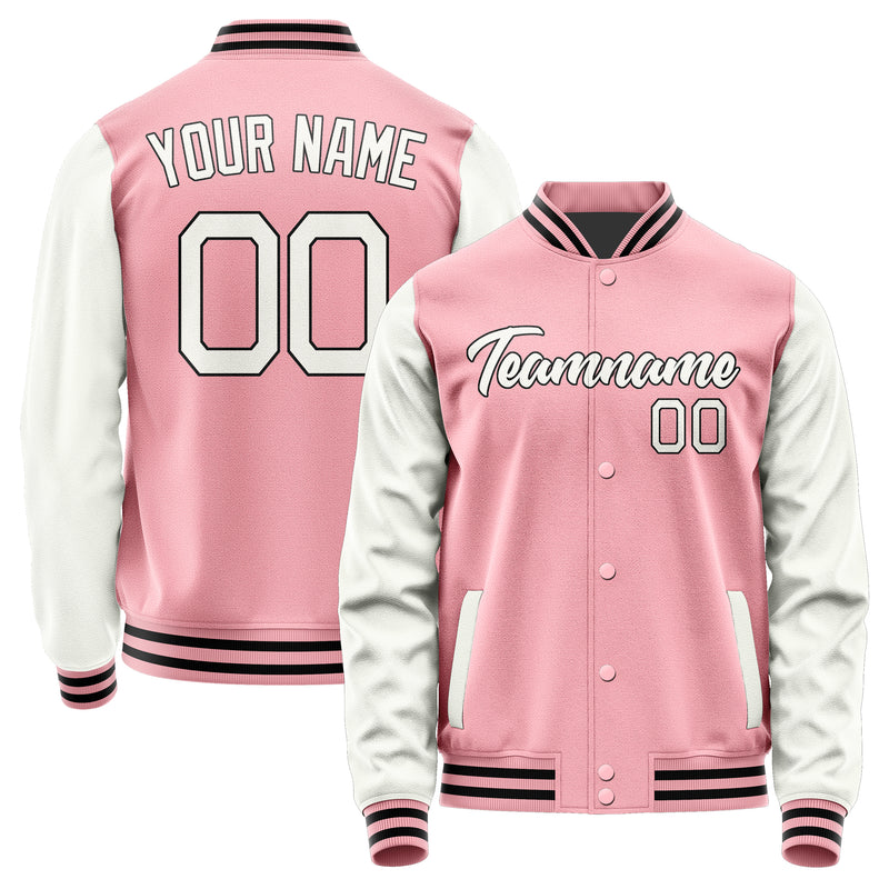 Maßgeschneidertes Rosa Weiß Jacke Ja2121182117B21718