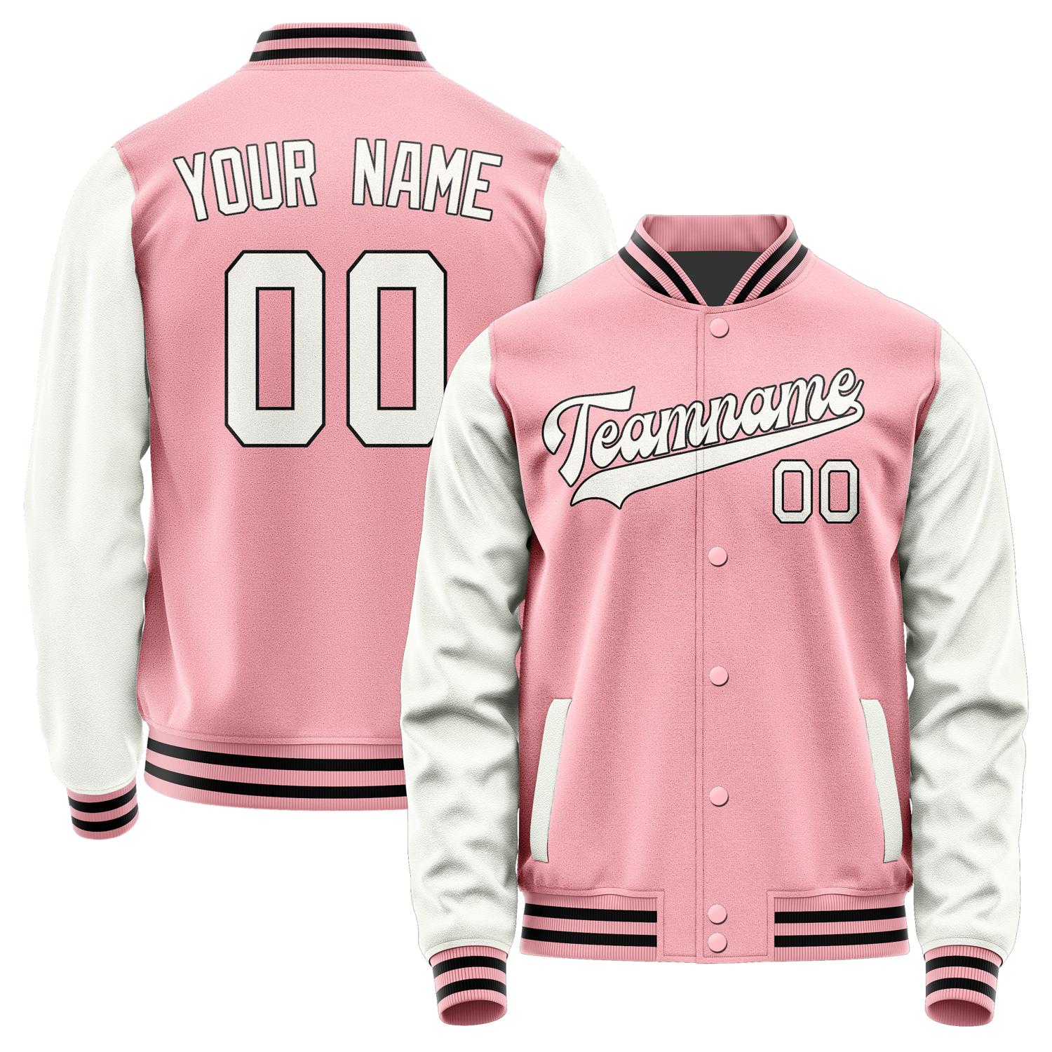 Maßgeschneidertes Rosa Weiß Jacke JA2121182117B31718