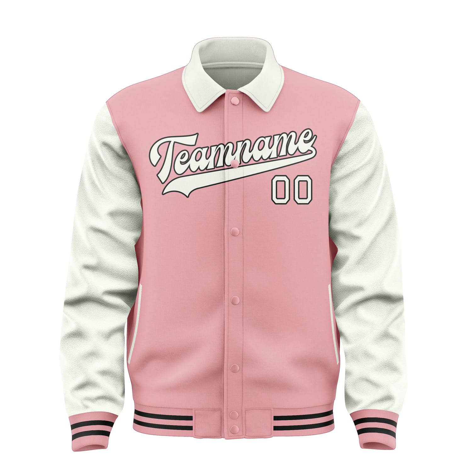 Maßgeschneidertes Rosa Weiß Jacke