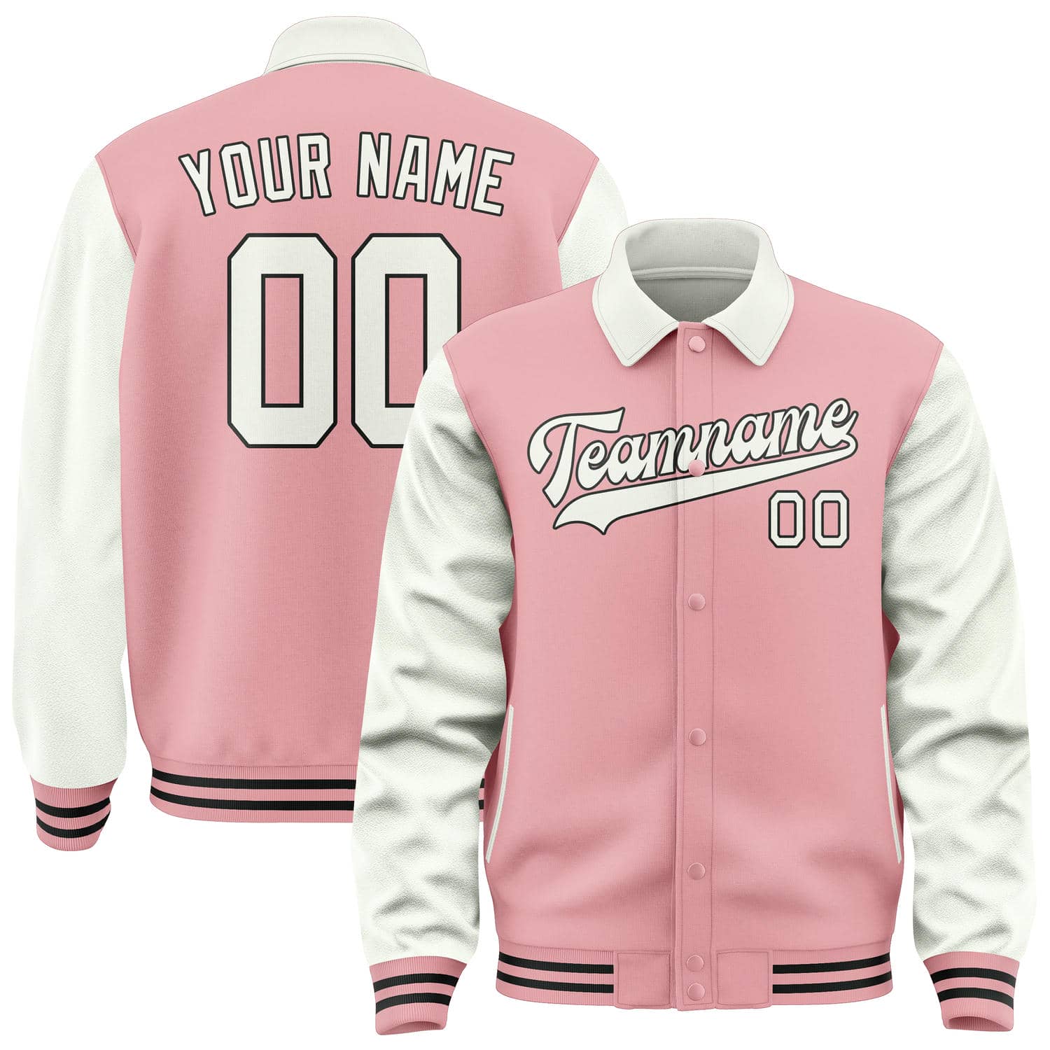 Maßgeschneidertes Rosa Weiß Jacke JA212118211717181817