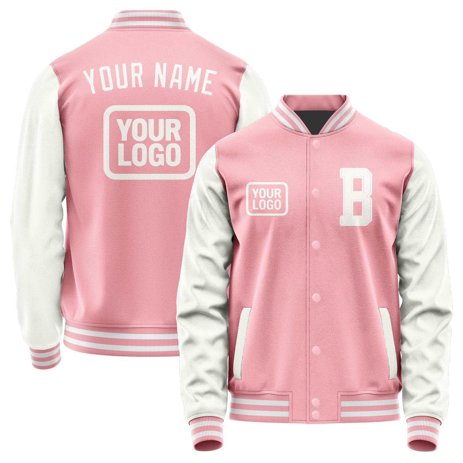 Maßgeschneidertes Rosa Weiß Jacke JA212118211818181818