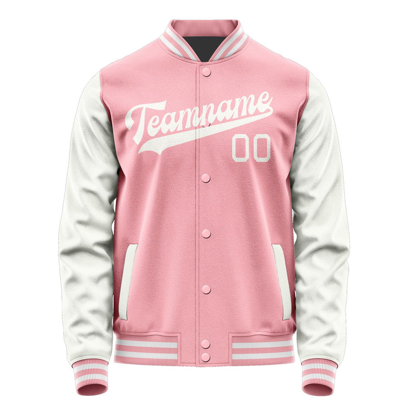 Maßgeschneidertes Rosa Weiß Jacke JA2121182118B31818