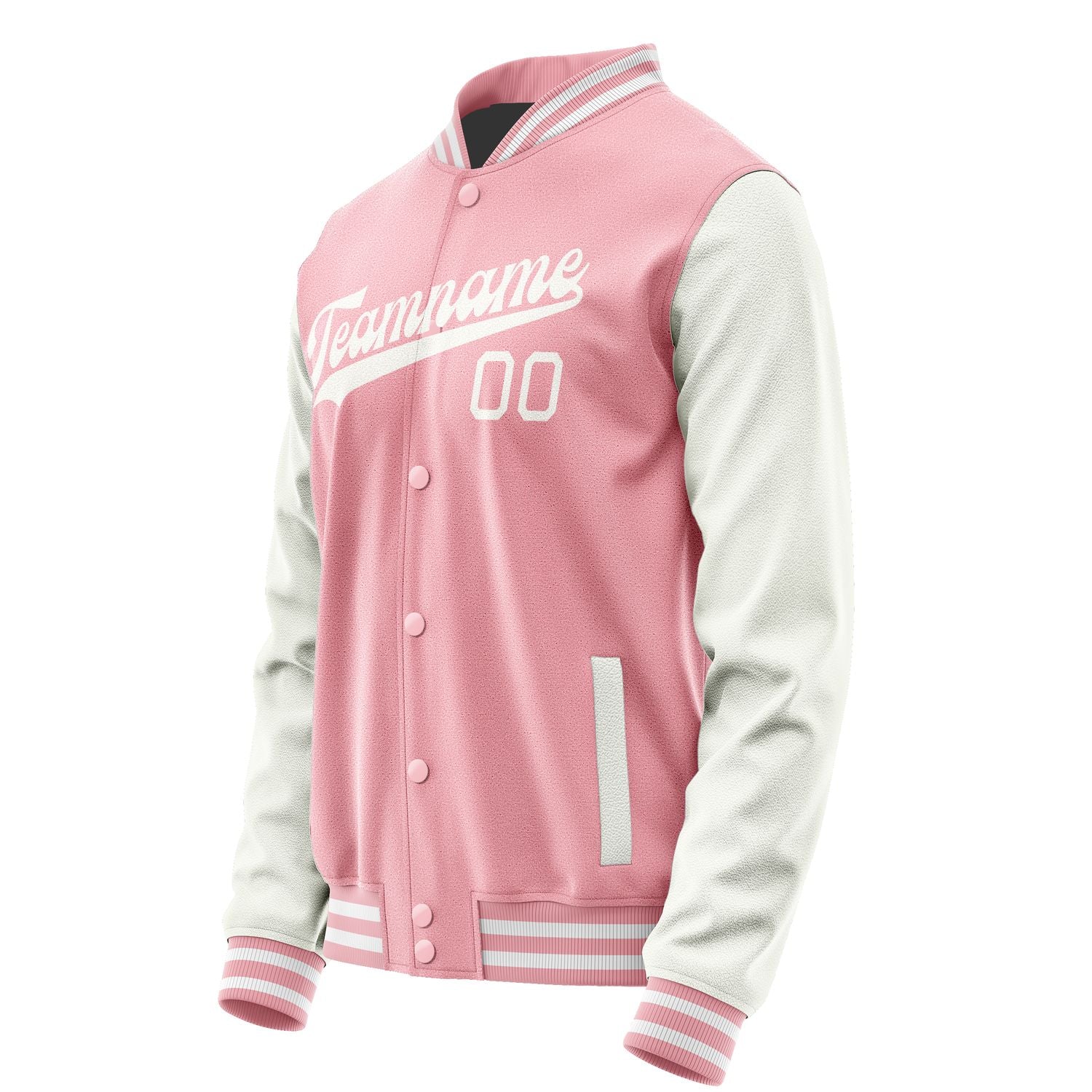 Maßgeschneidertes Rosa Weiß Jacke JA2121182118B31818