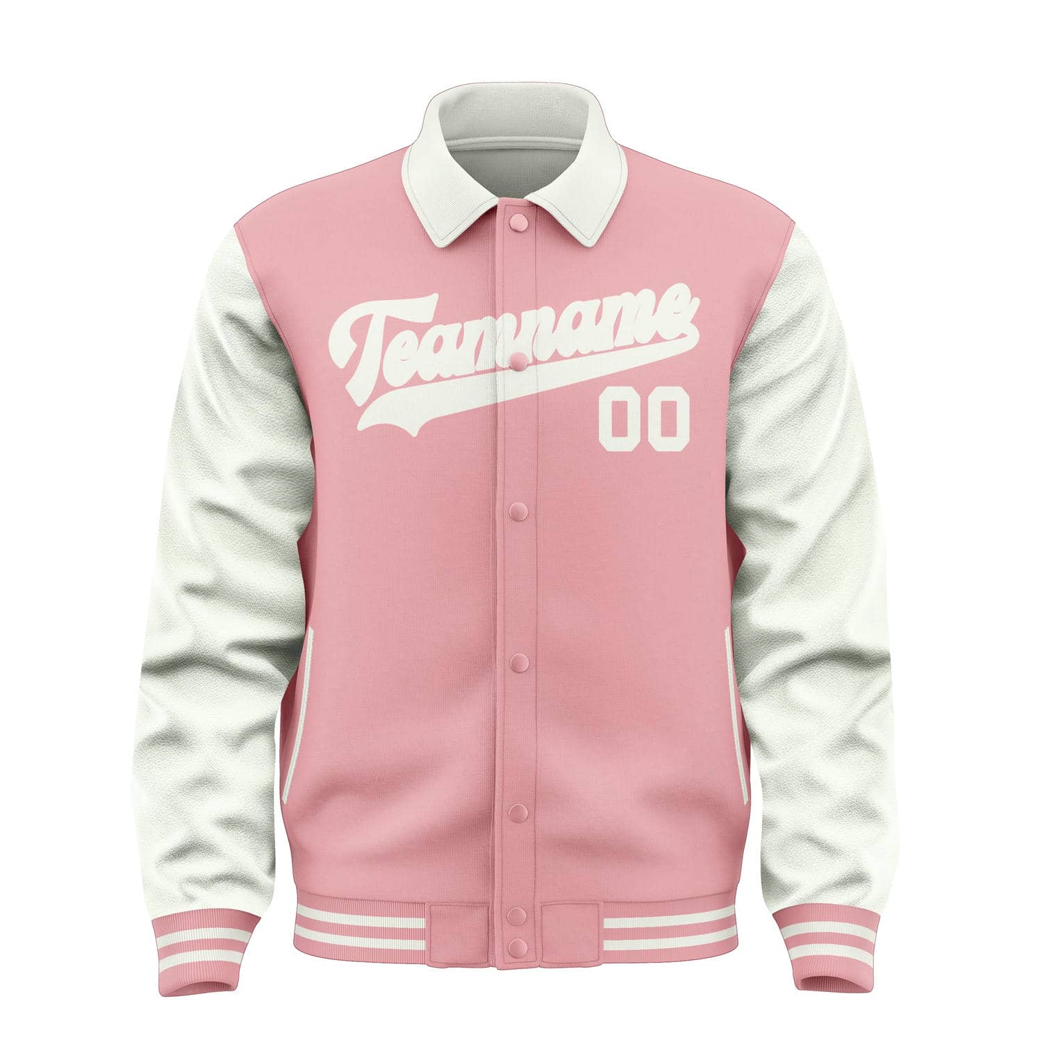 Maßgeschneidertes Rosa Weiß Jacke