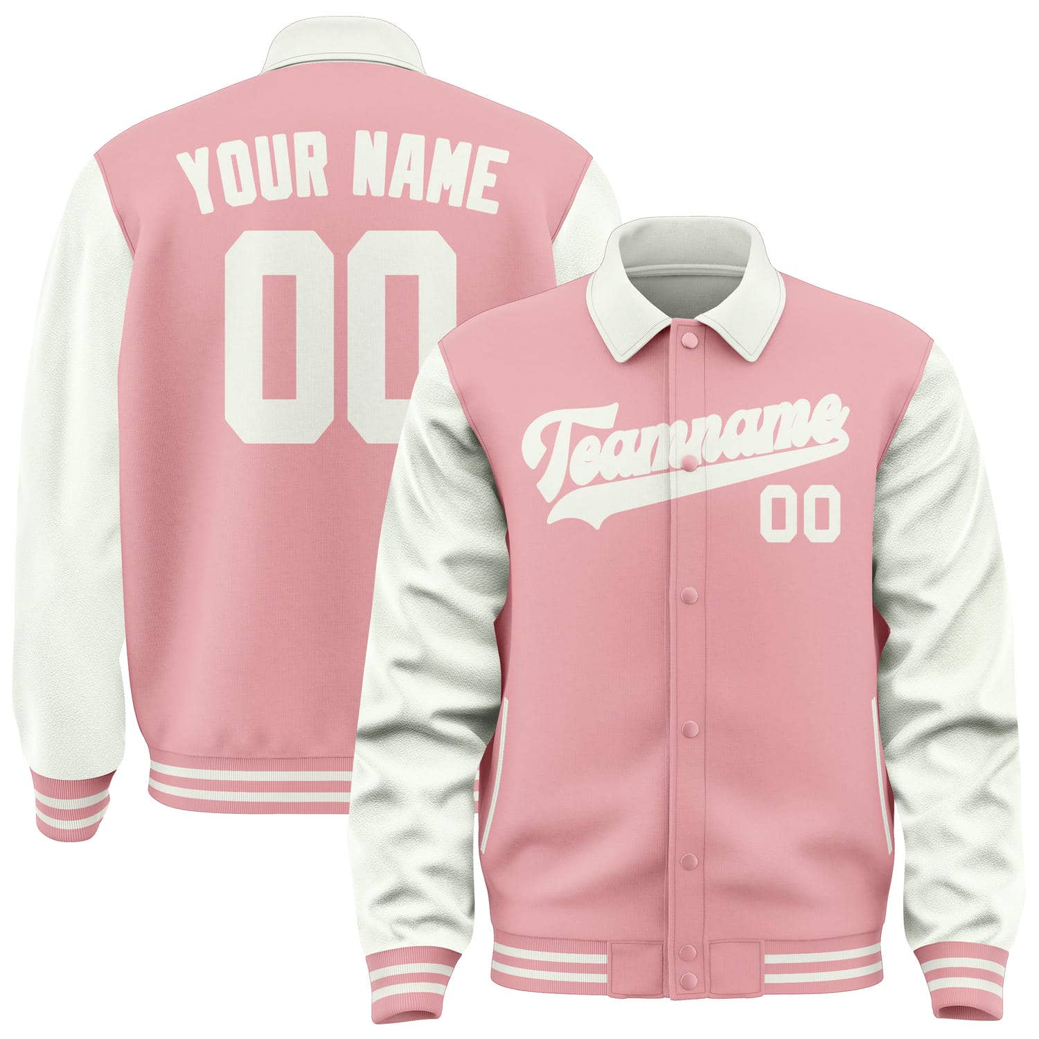 Maßgeschneidertes Rosa Weiß Jacke JA212118211818181818
