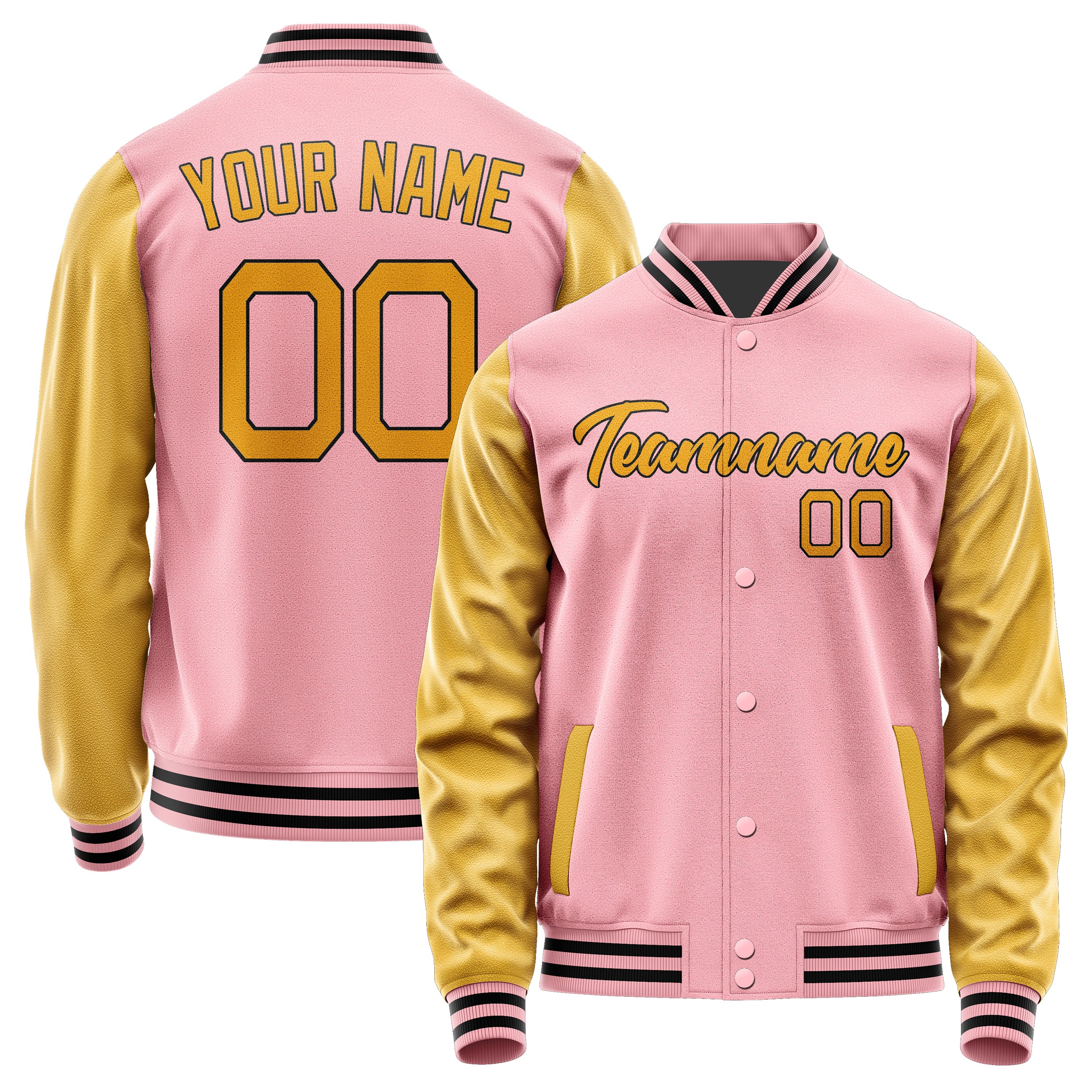 Maßgeschneidertes Rosa Gelb Jacke Ja2121192117B21719