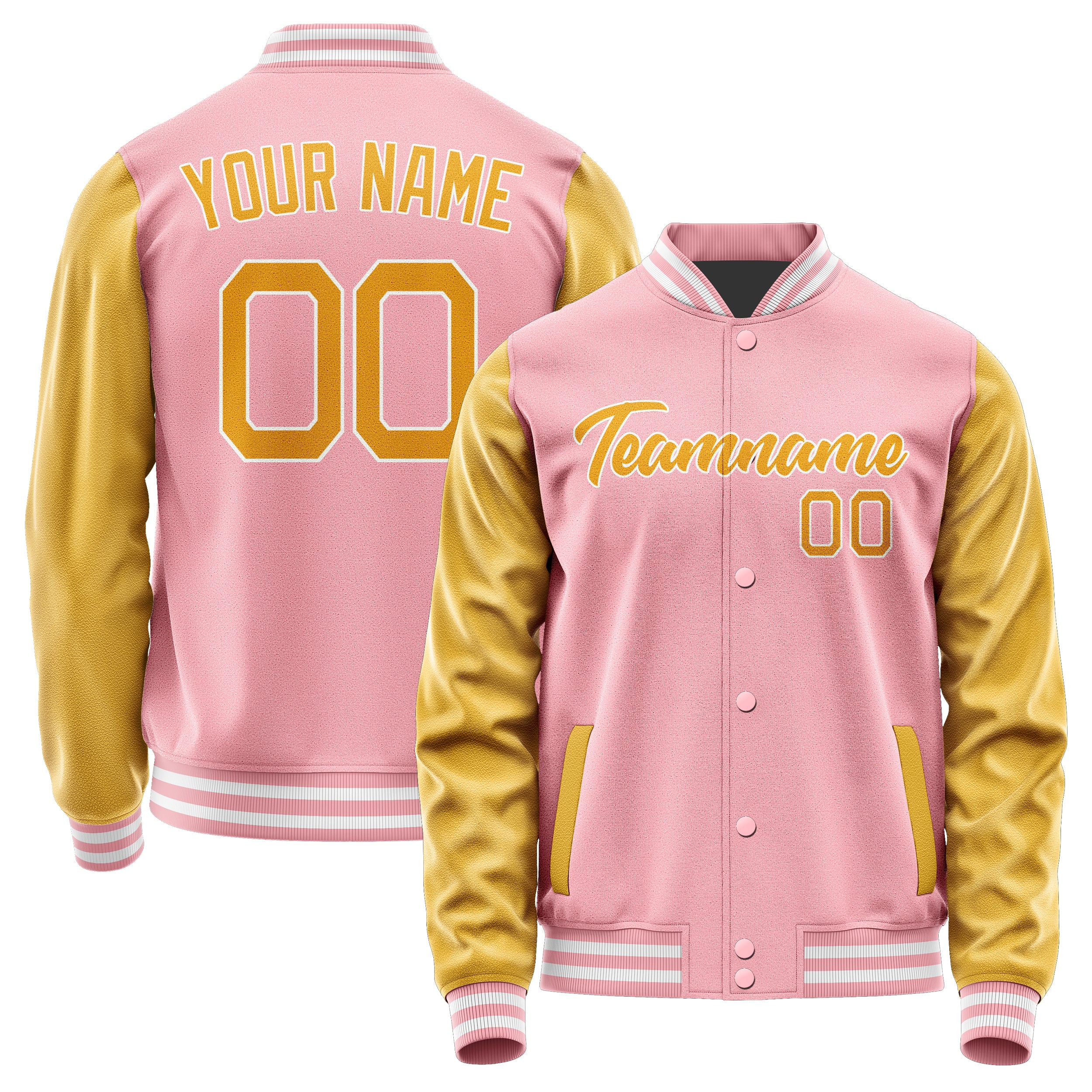Maßgeschneidertes Rosa Gelb Jacke Ja2121192118B21819