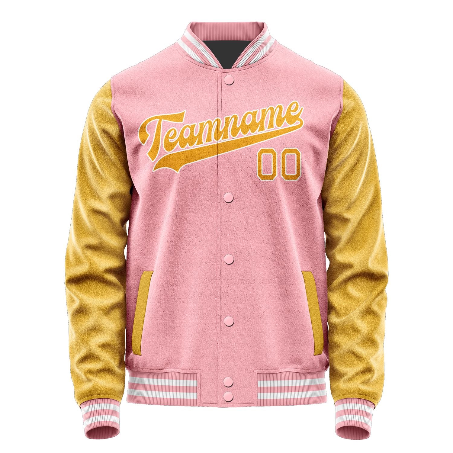 Maßgeschneidertes Rosa Gelb Jacke JA2121192118B31819