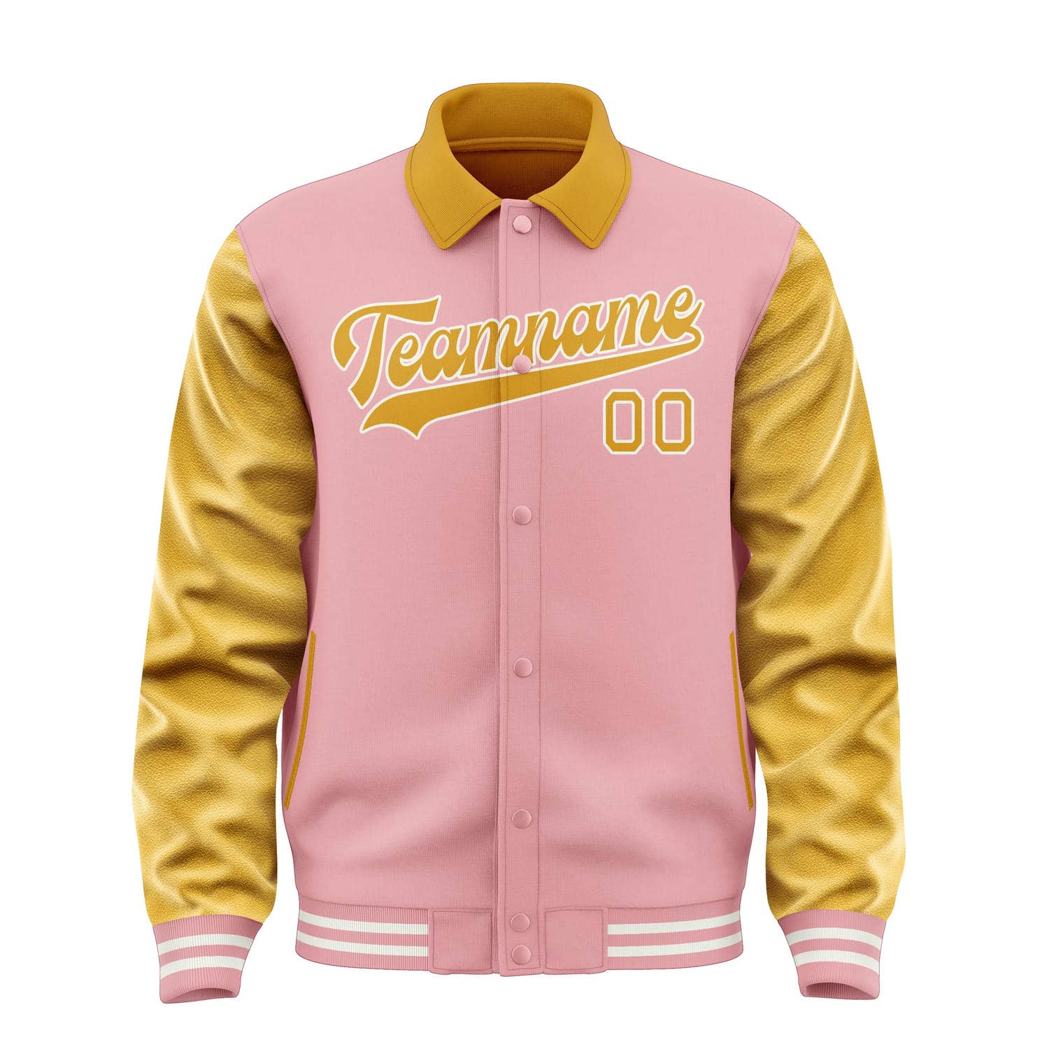 Maßgeschneidertes Rosa Gelb Jacke