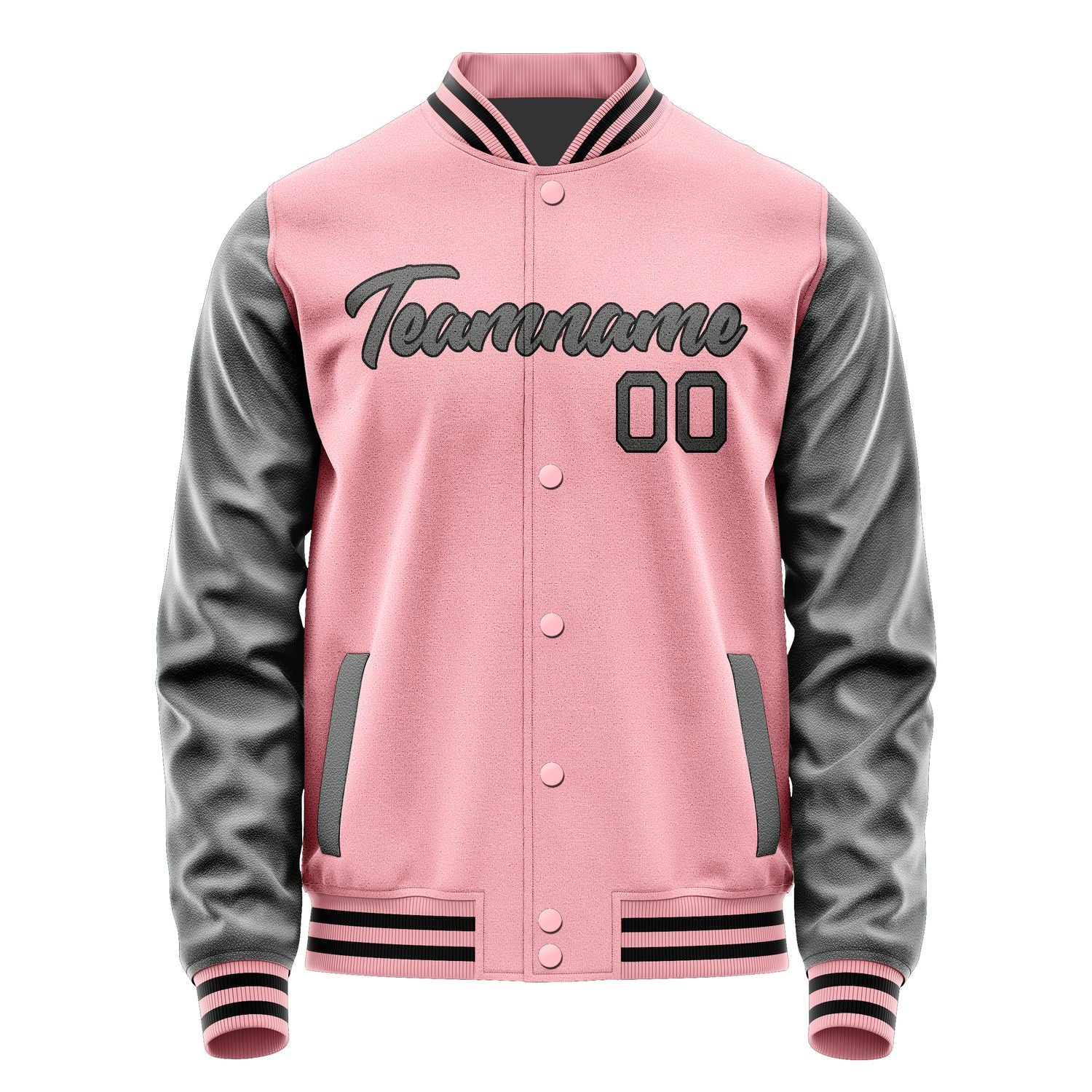 Maßgeschneidertes Rosa Dunkelgrau Jacke Ja2121202117B21720